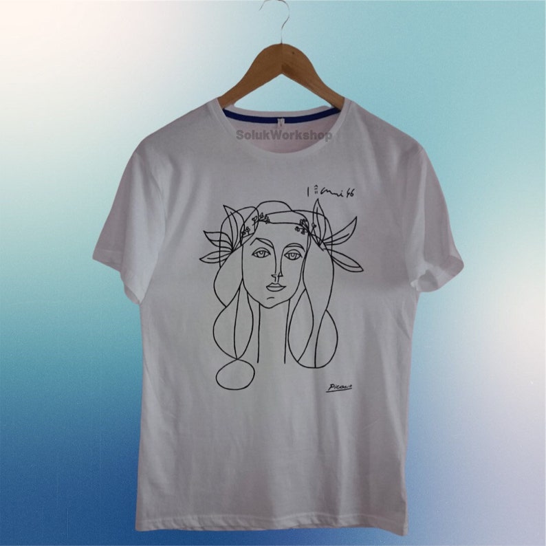 Picasso Woman Francoise Gilot Sketch T Shirt FREE SHIPPING image 1