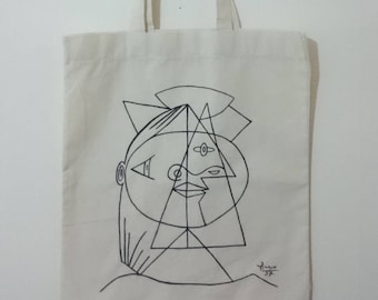 Picasso Cubic Sketch Totebag