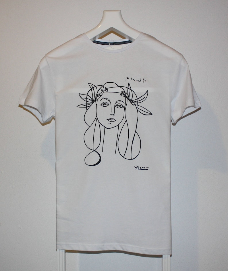 Picasso Woman Francoise Gilot Sketch T Shirt FREE SHIPPING image 2