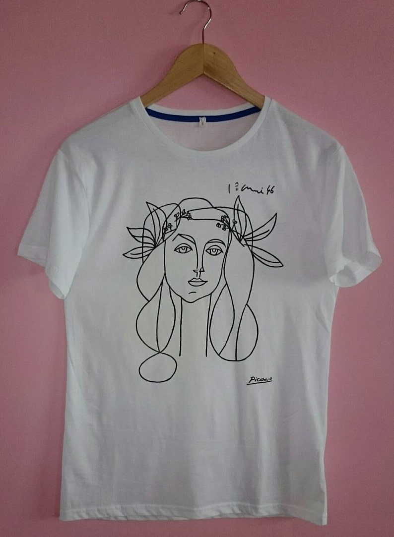 Picasso Woman Francoise Gilot Sketch T Shirt FREE SHIPPING image 4