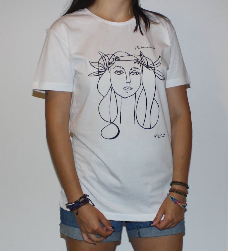 Picasso Woman Francoise Gilot Sketch T Shirt FREE SHIPPING image 9