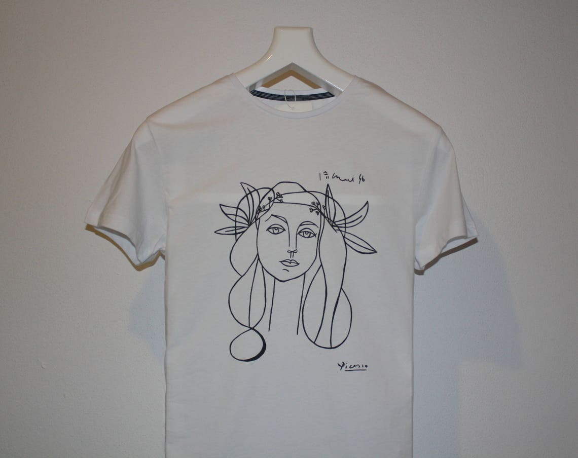 Picasso Woman Francoise Gilot Sketch T Shirt FREE SHIPPING | Etsy