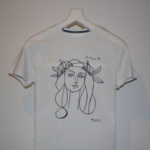 Picasso Woman Francoise Gilot Sketch T Shirt FREE SHIPPING image 7