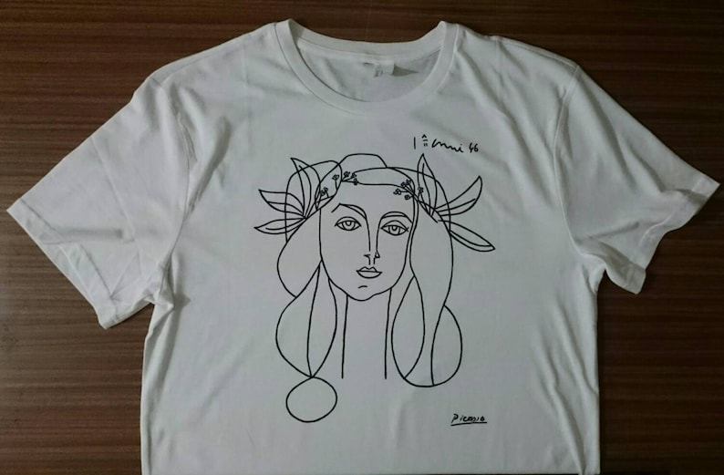 Picasso Woman Francoise Gilot Sketch T Shirt FREE SHIPPING image 10