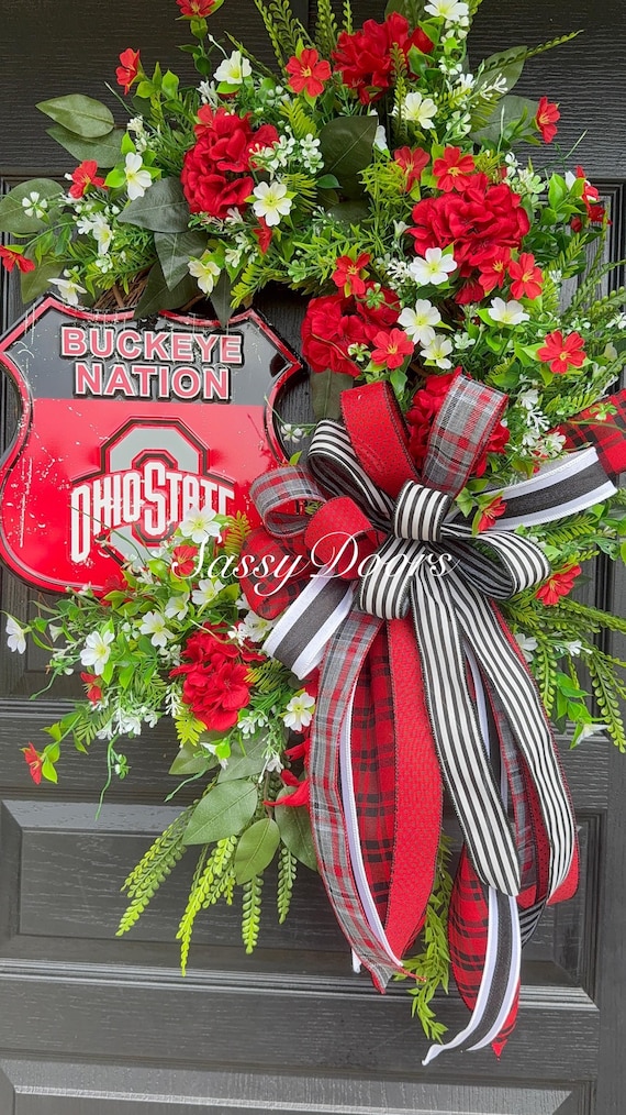 Sports Wreaths, University, Buckeye Wreath, Ohio College Wreath, University Wreath , Collegiate Wreath