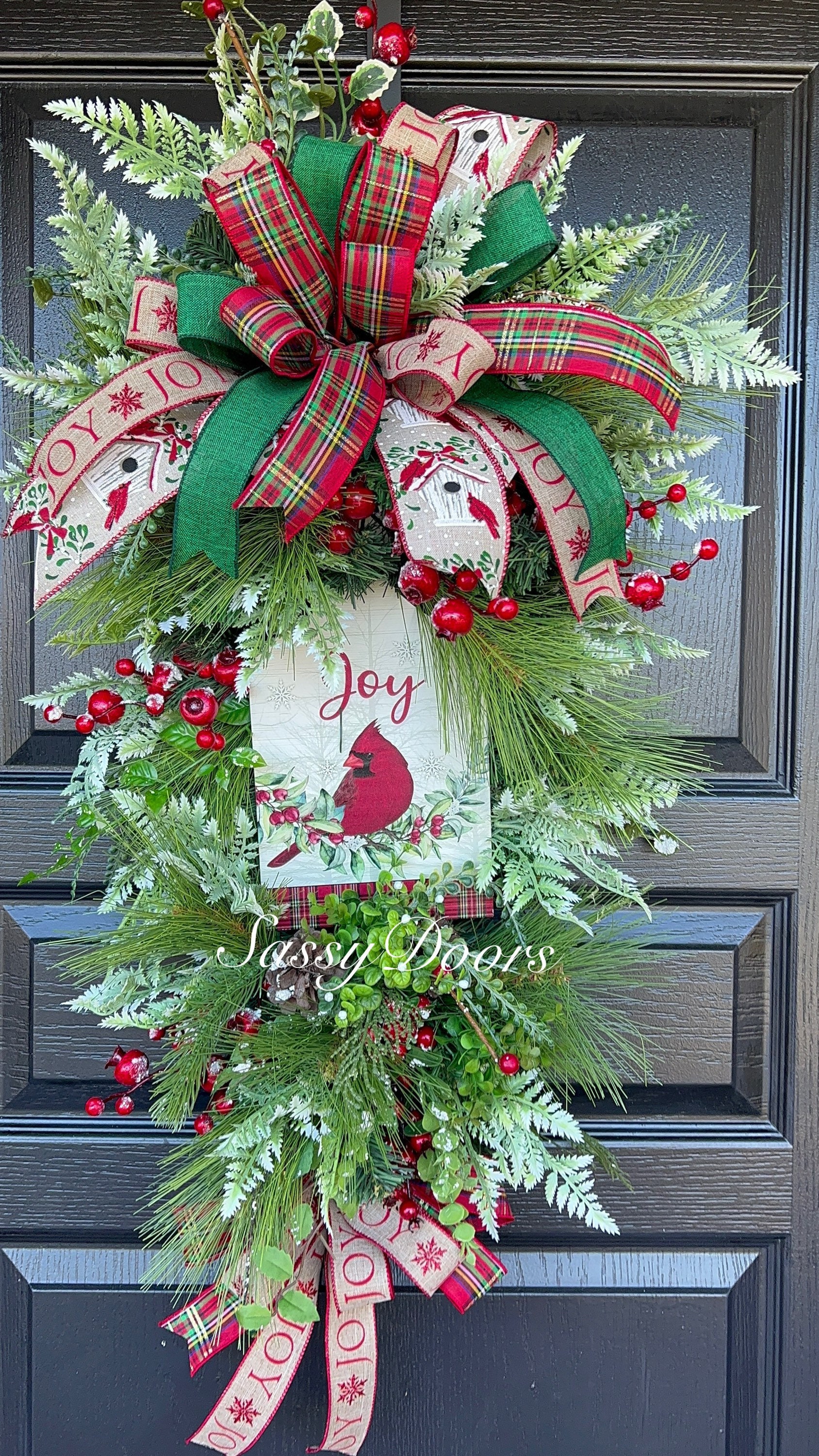 Christmas Wreath On Door