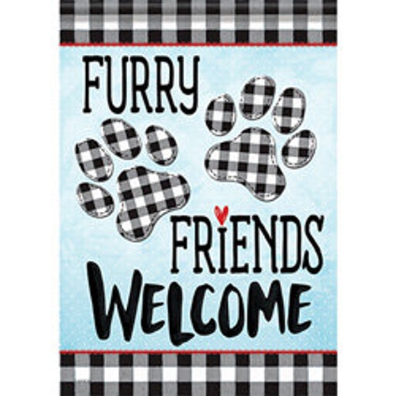 Furry Friends Flag, Animal Lovers Flag- Garden Flag, Double Sided Flag