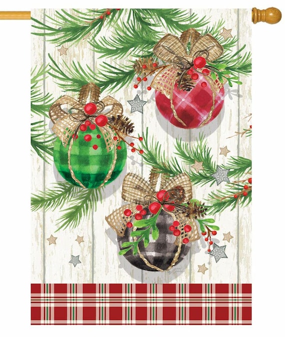 Christmas Ornament Flag, Double Sided Flag, Christmas Flag, Christmas  Garden Flag