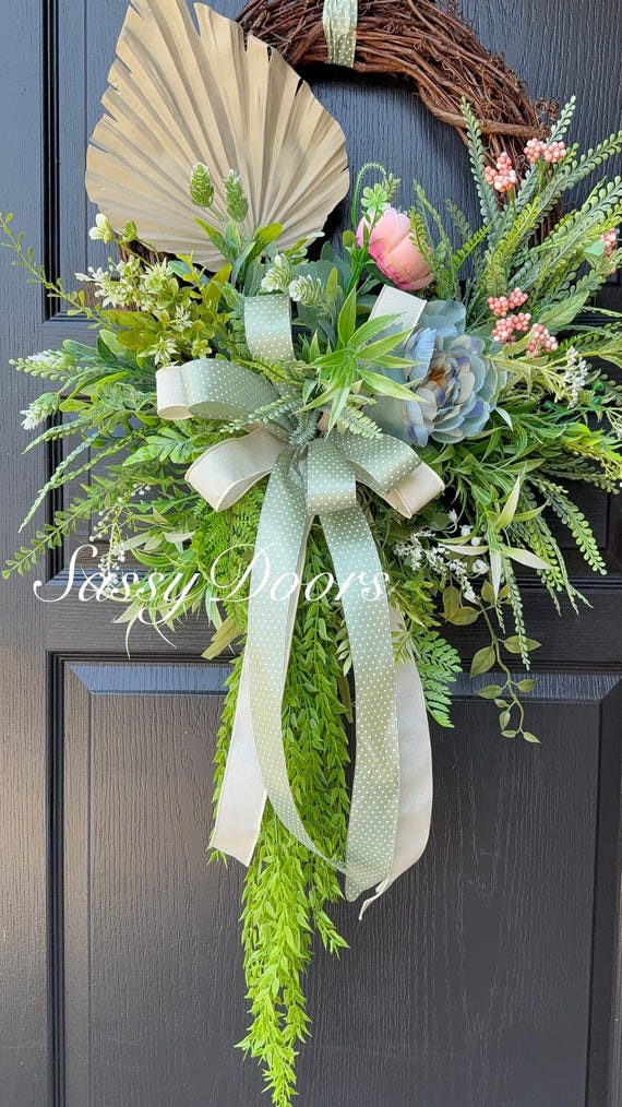 Beach Wreath, Nautical Wreath, Summer  Wreath, Coastal Wreath, Front Door Wreath, Sassy Doors Wreath,