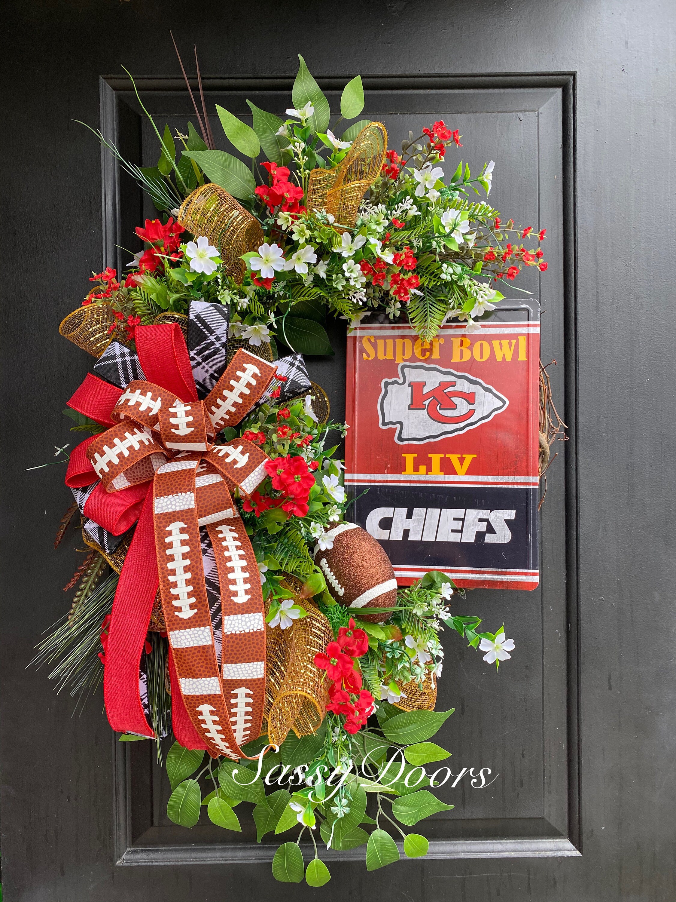 Football, Football Wreath, Sports Wreath