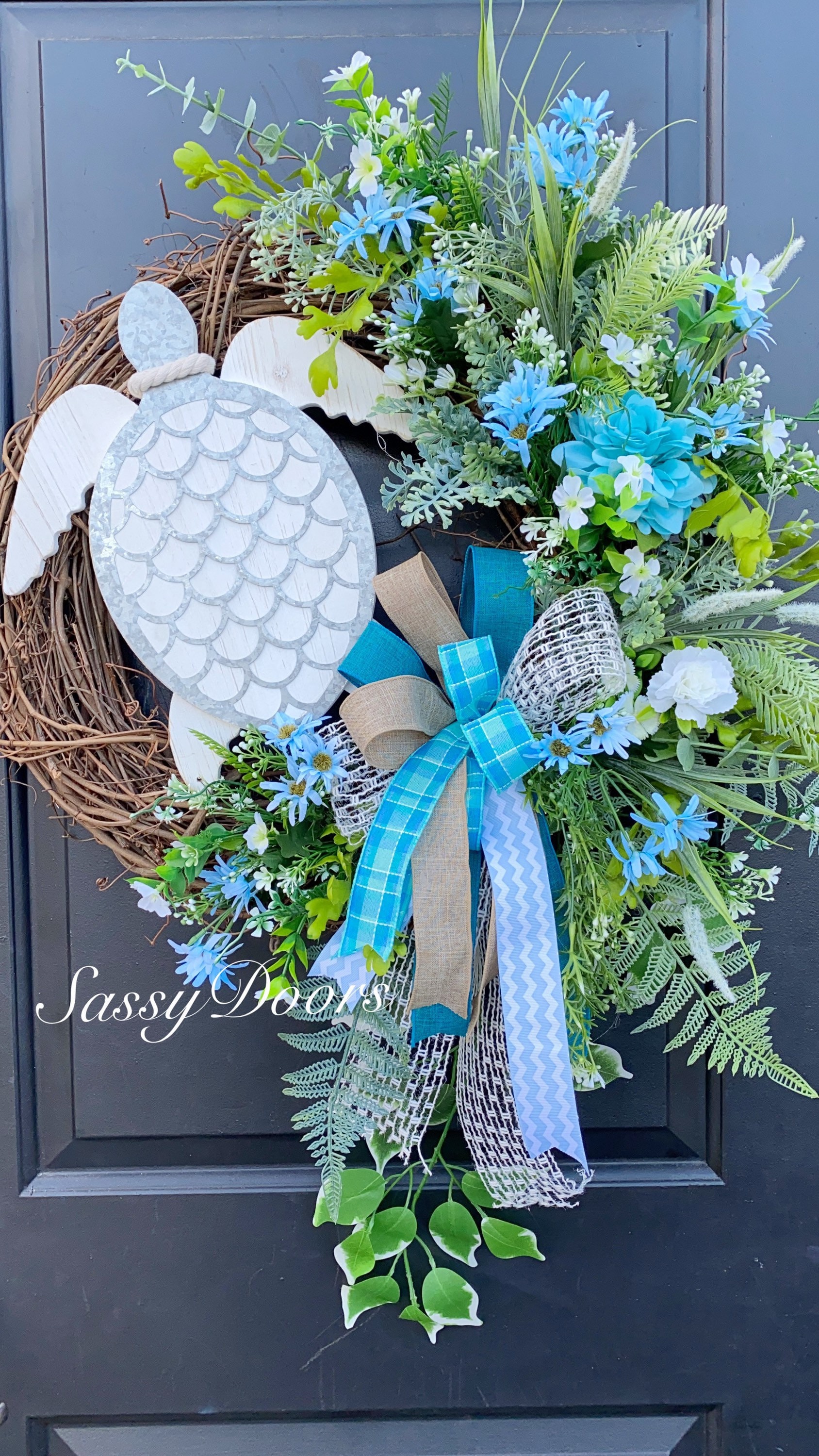 Coastal Wreath, Lighthouse Wreath Grapevine Wreath, Wreath For Front