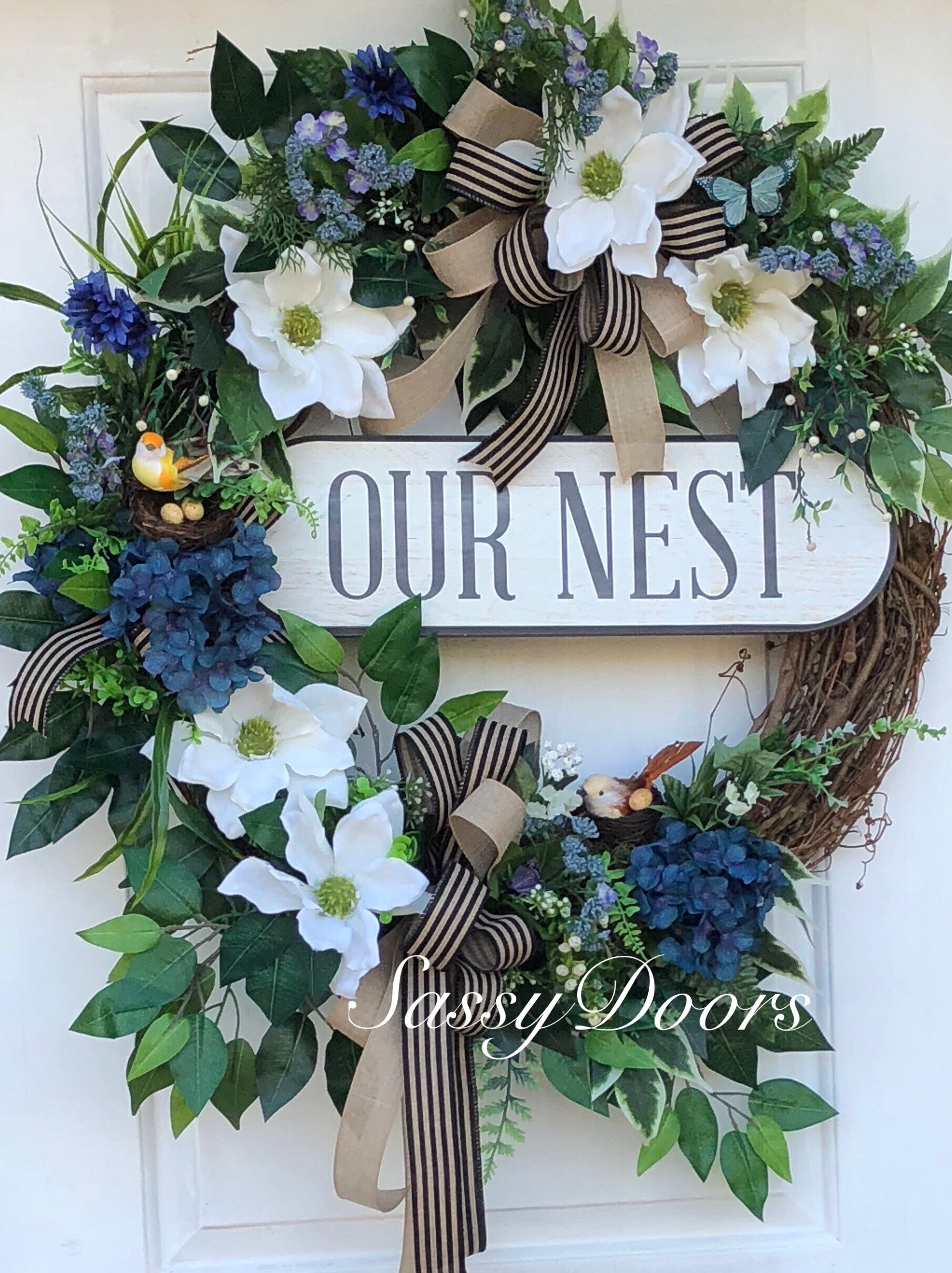 Everyday Wreath Grapevine Wreath Magnolia Wreath Front Door
