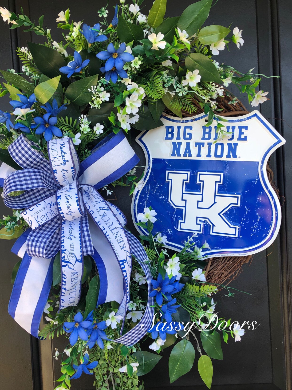 Kentucky Wildcats, Kentucky Wreath, Sports Fan Wreath, College Sports