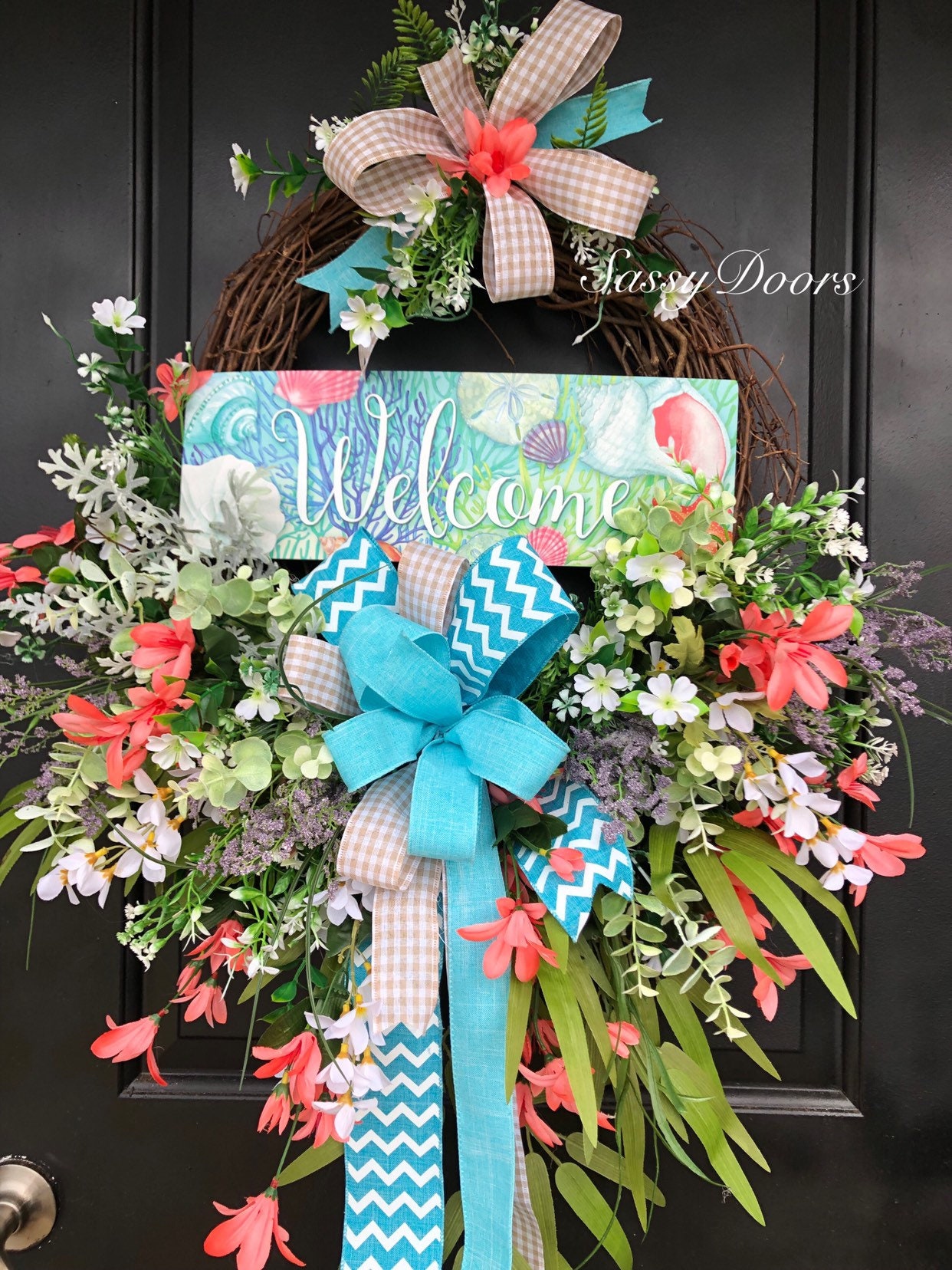 Summer Wreath Beach Wreath Nautical Wreath Summer
