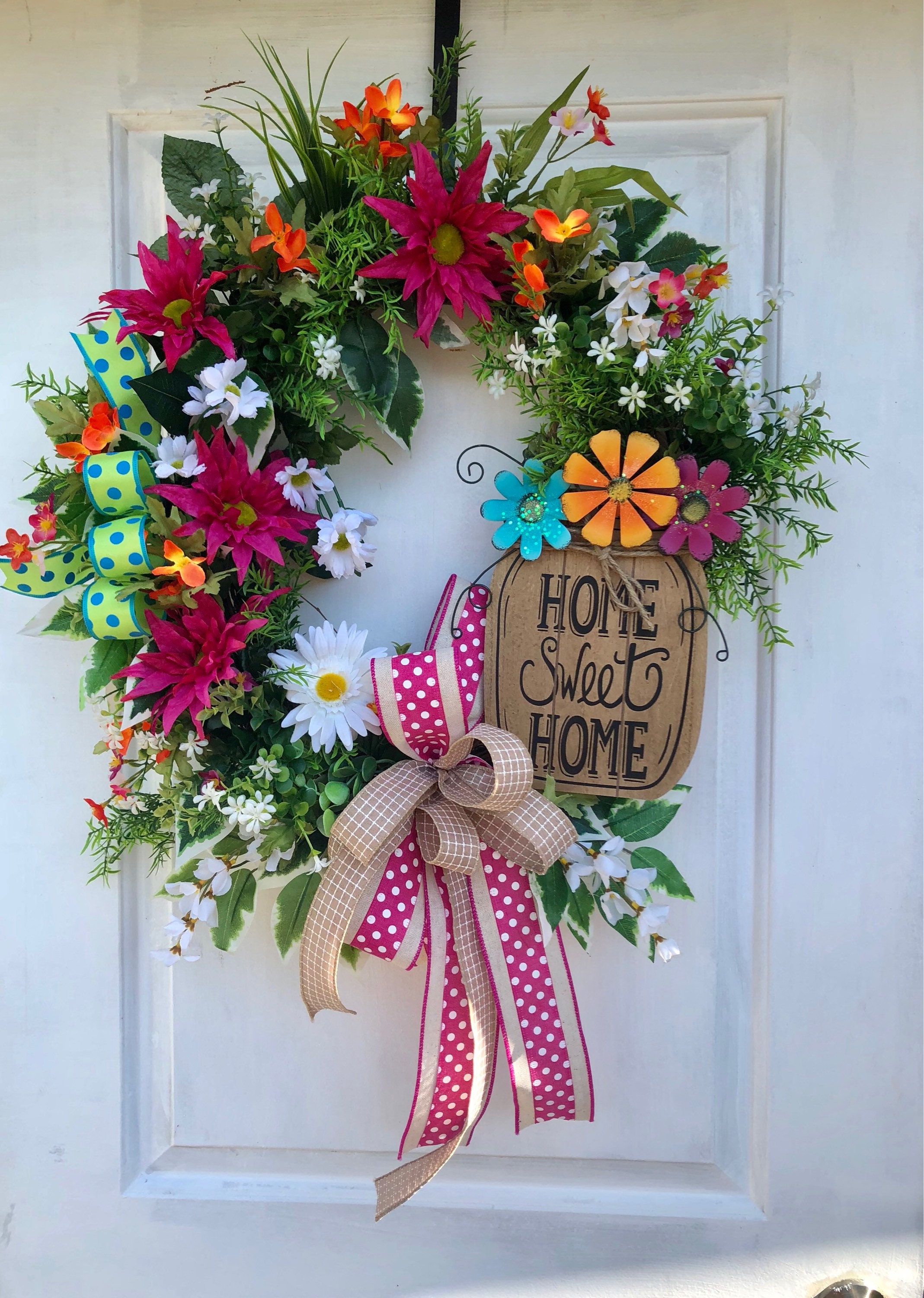 Wreath On Front Door - Photos