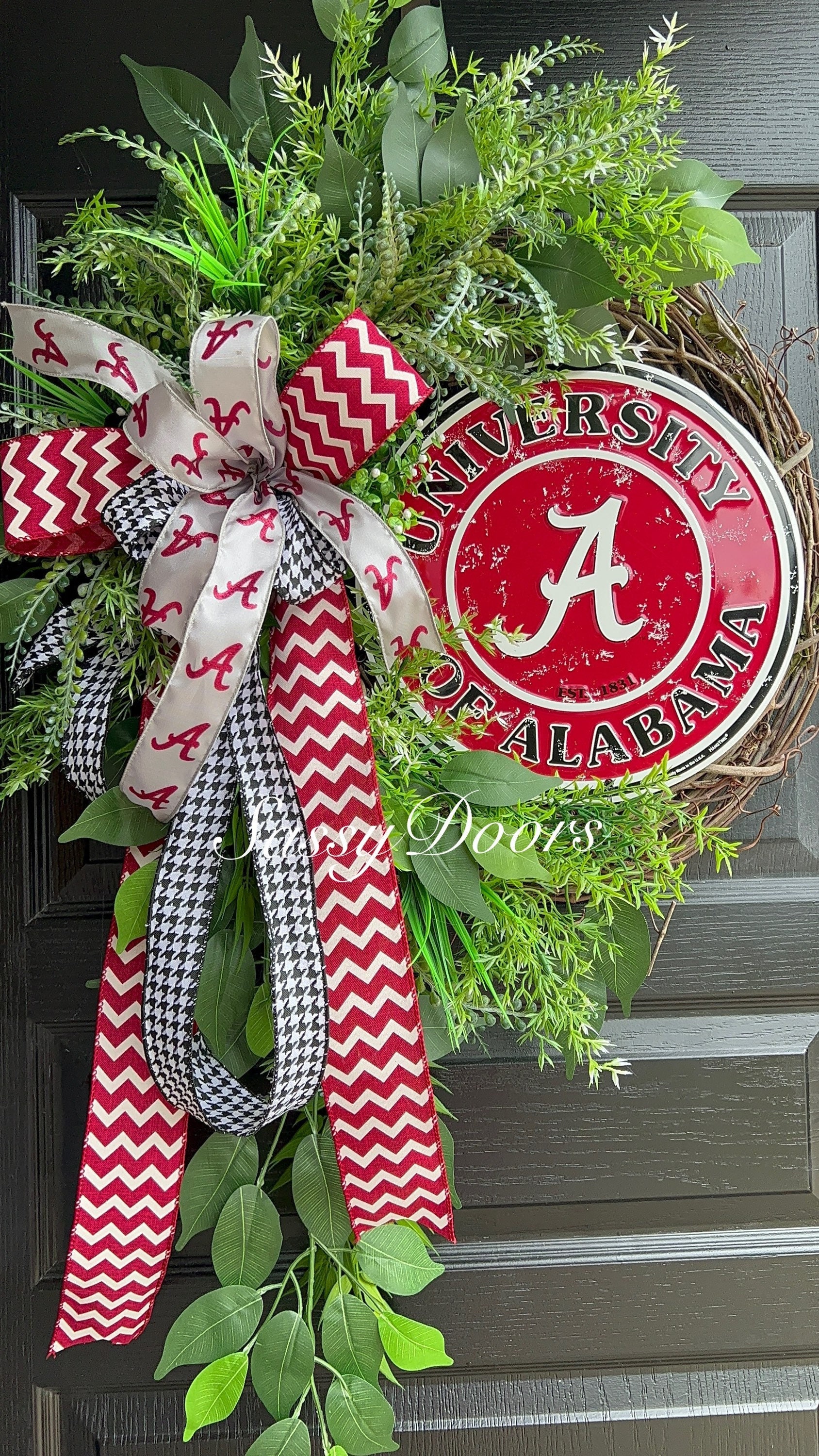 Sports Wreath, University Wreath, College Wreath, Alabama Fan Gift