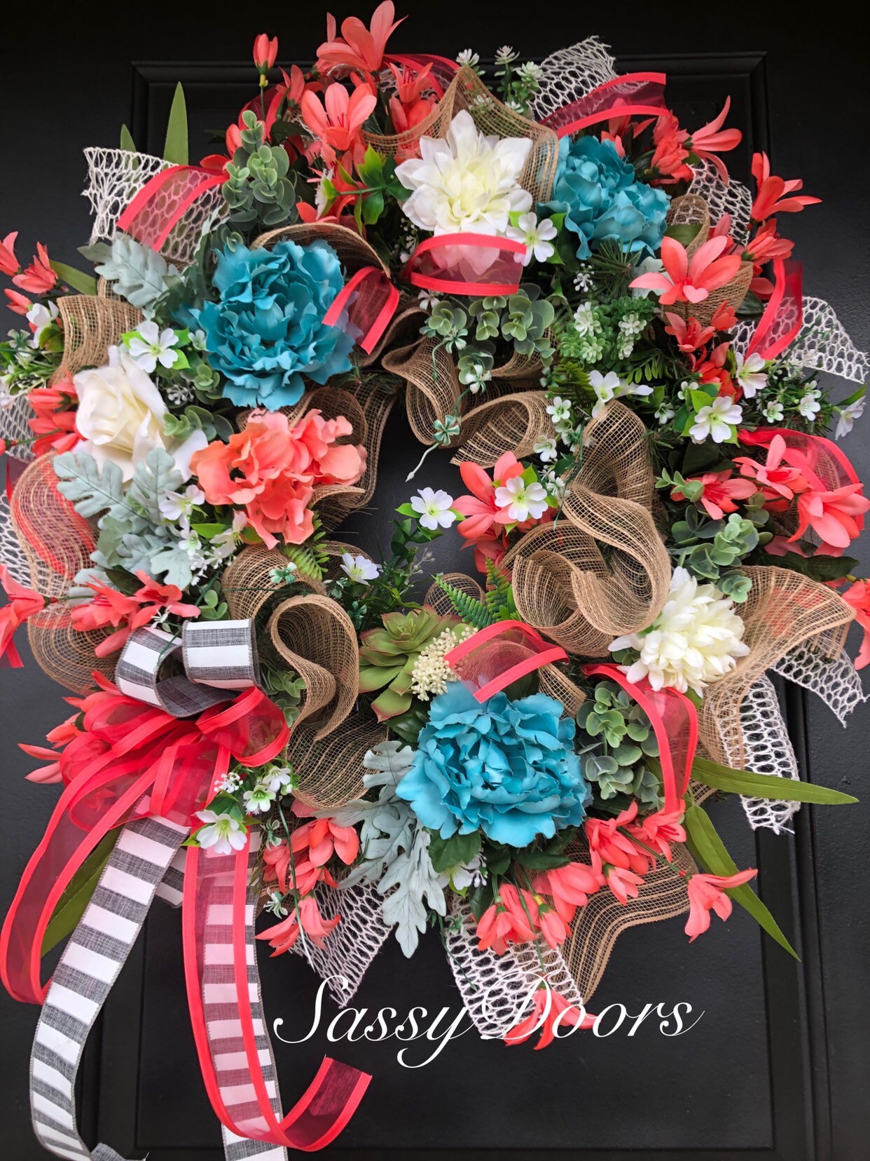 Hydrangea Wreaths Wreath For Front Door Grapevine Wreath