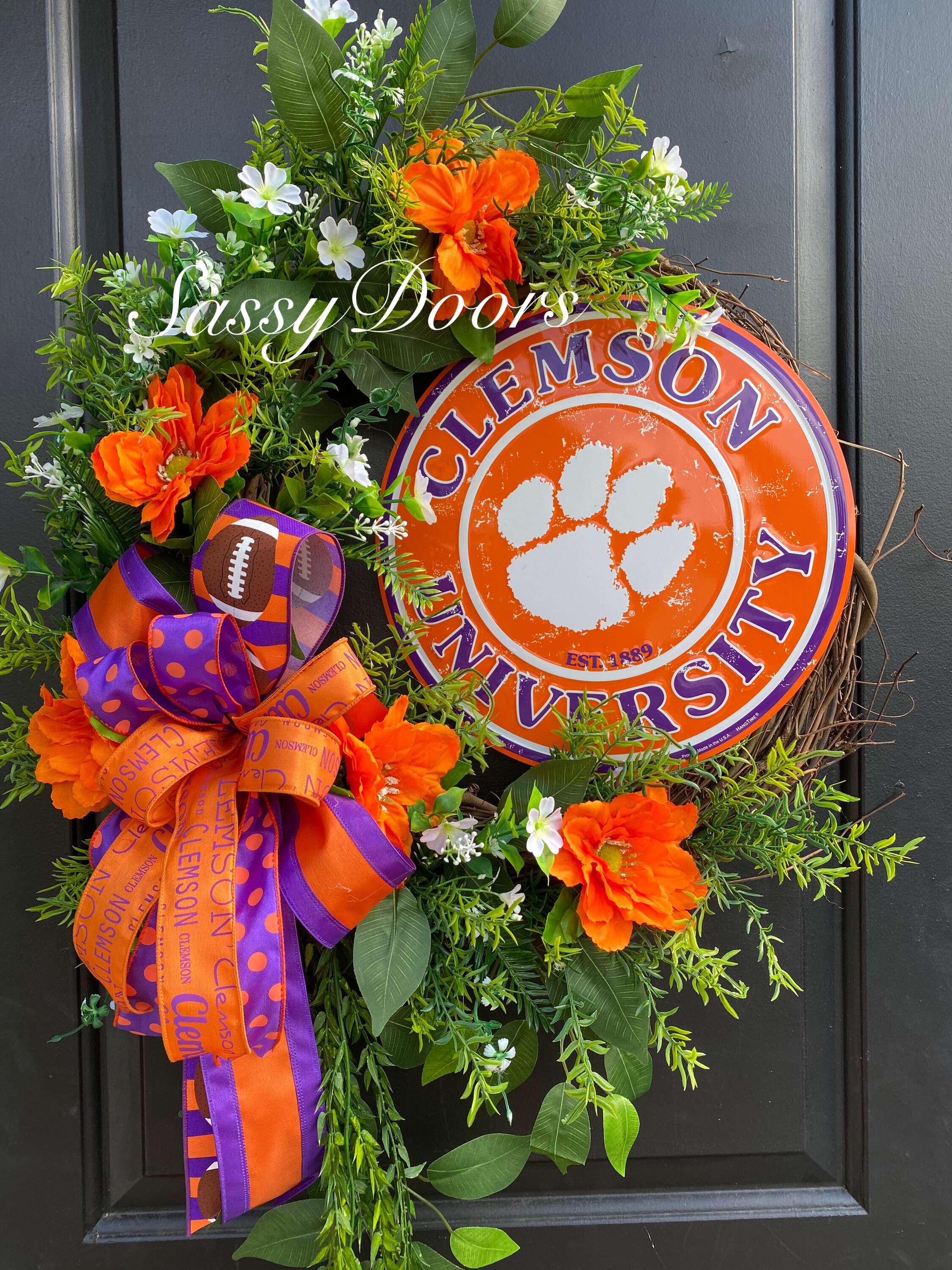 Sports Wreath , School Wreath, University Wreath Grapevine Wreath
