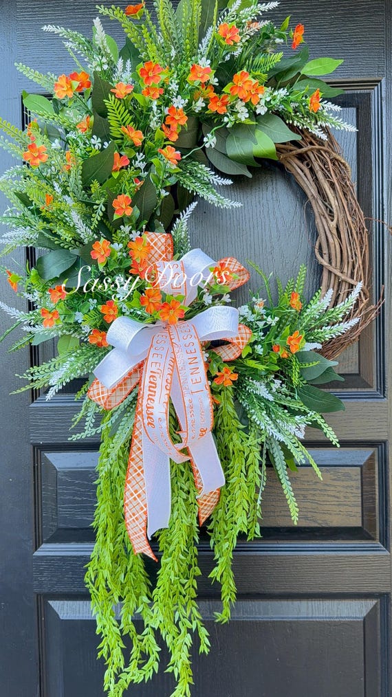 Tennessee University, Tennessee Wreath, Tennessee Vols Wreath, Tennessee Alumni Wreath University,Collegiate Wreath, Sports Wreath