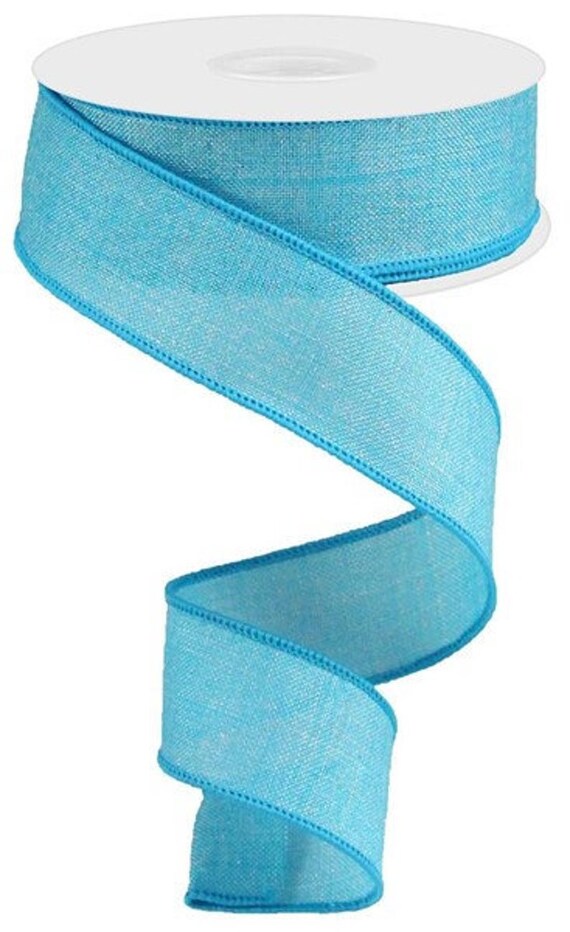 Turquoise Wired Ribbon Turquoise Ribbon 10 Yard 1 1/2 Inch 