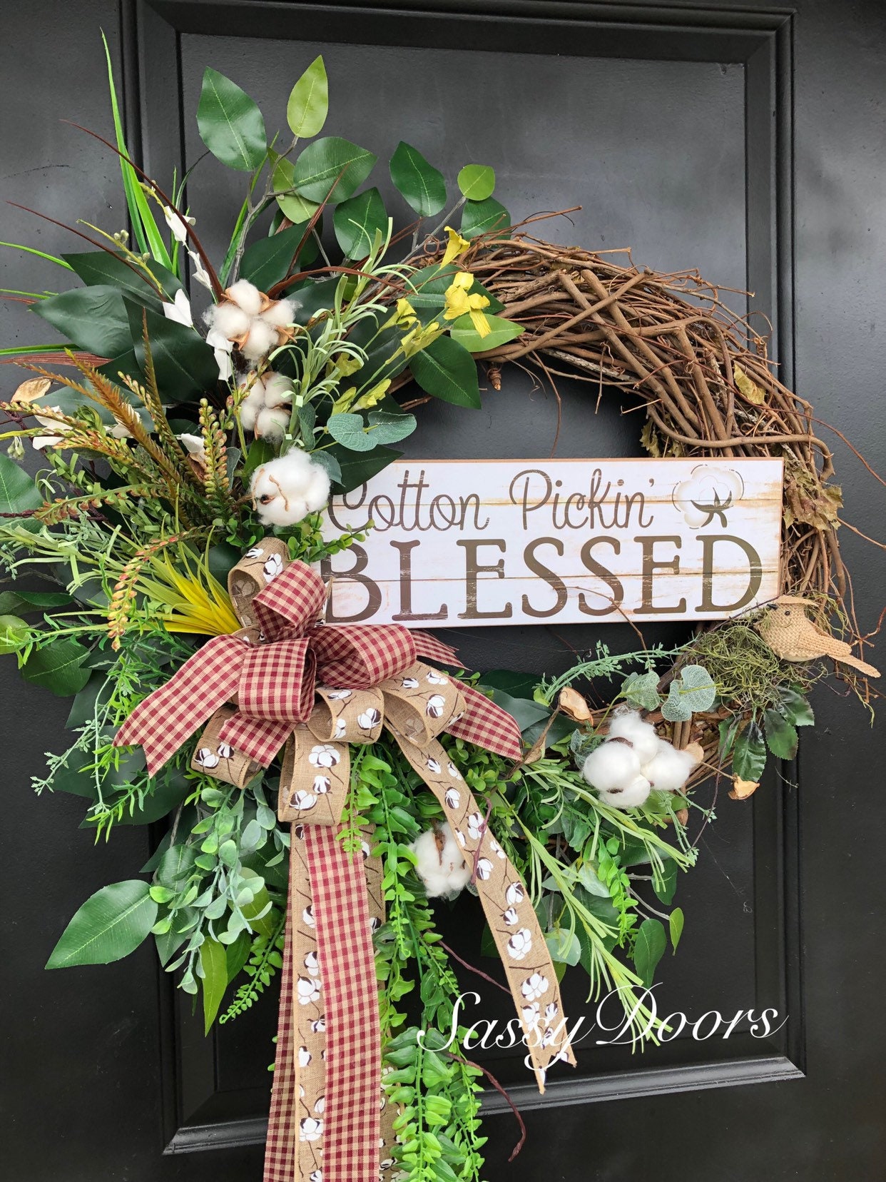 Everyday Wreath Cotton With Gvine 1