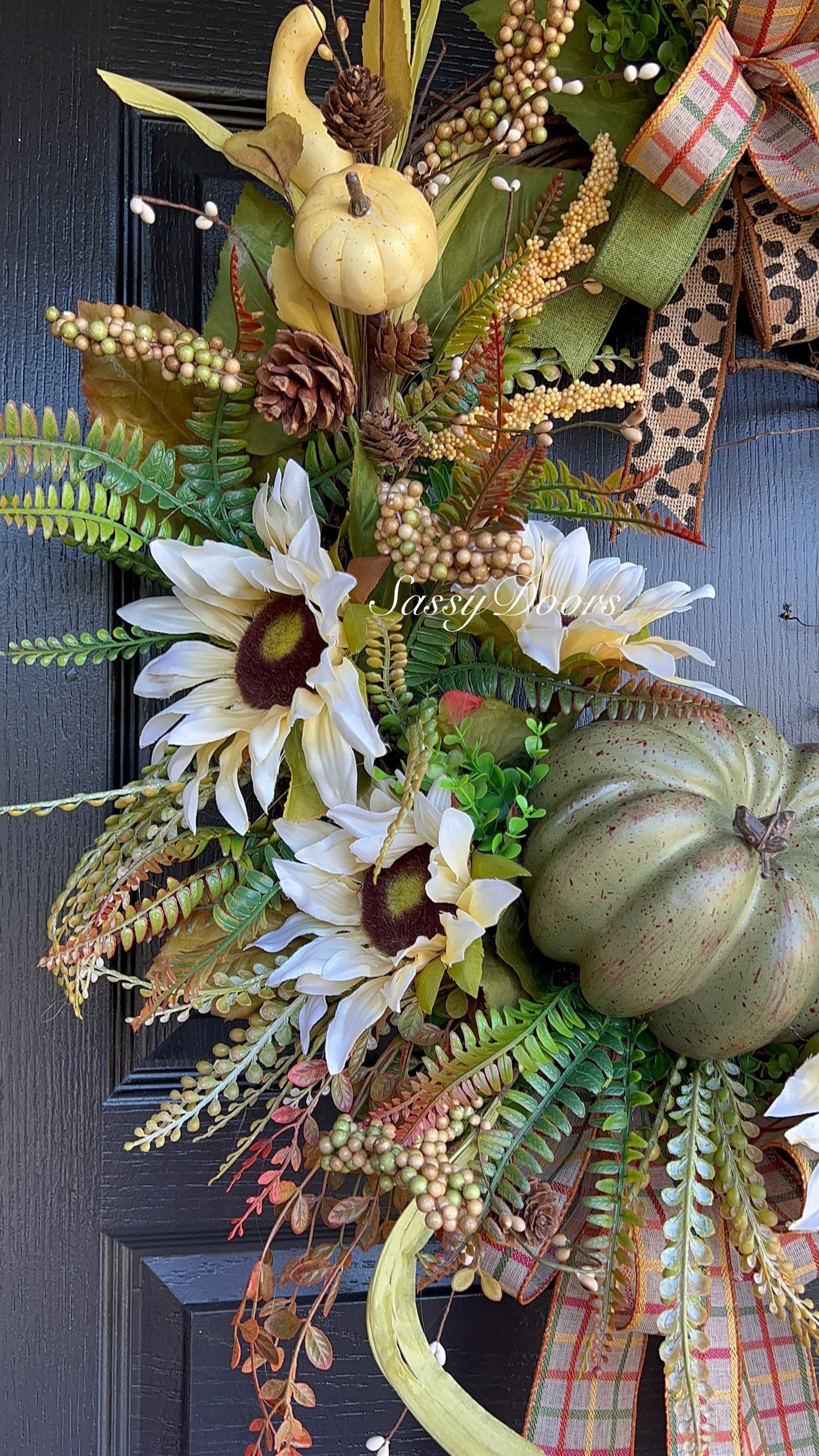Sunflower Wreaths, Wreath With Sunflowers, Front Door Wreath, Sassy ...