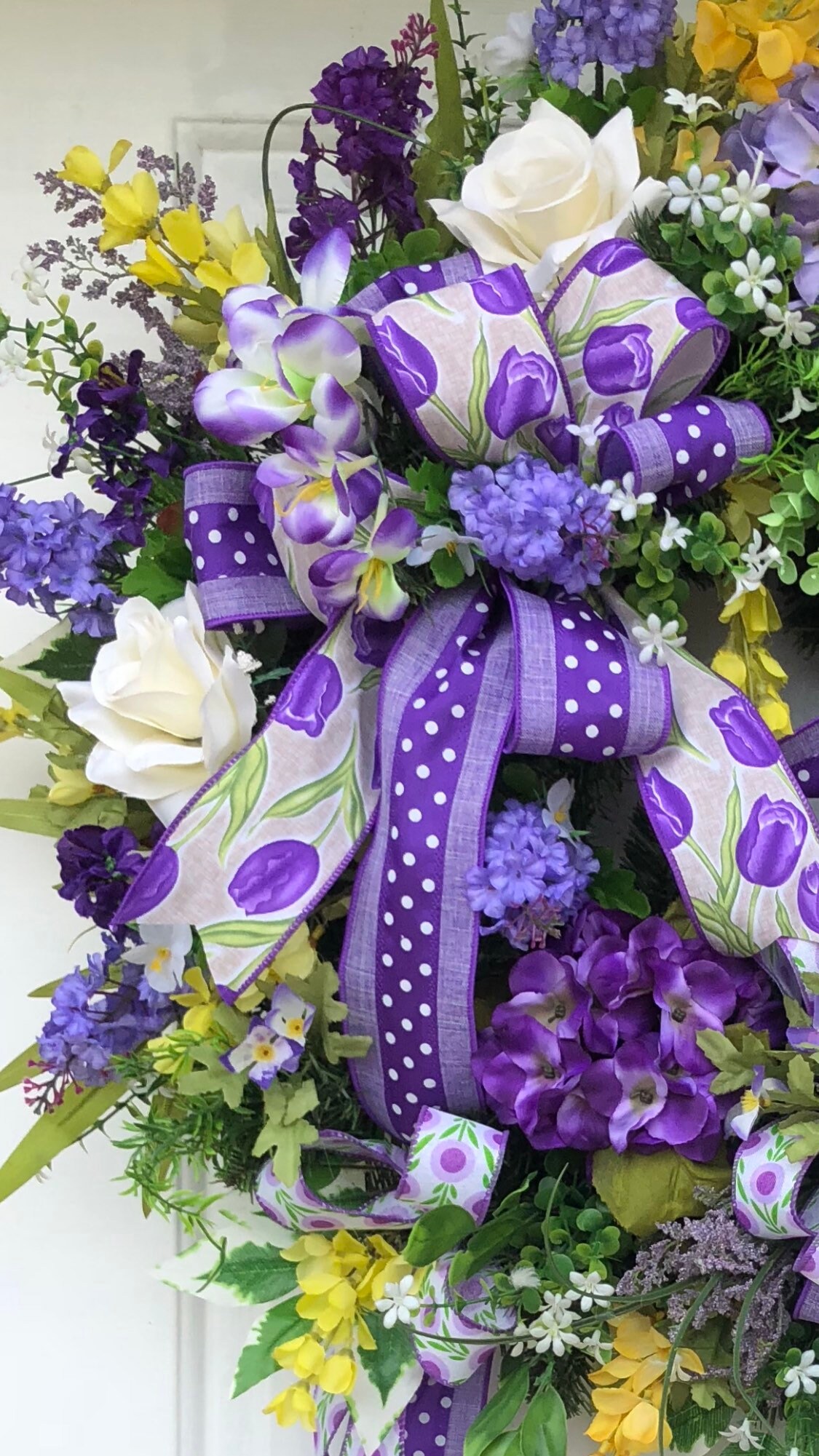 Summer Wreath, Hydrangea Wreath, Wisteria Wreath, Spring and Summer ...