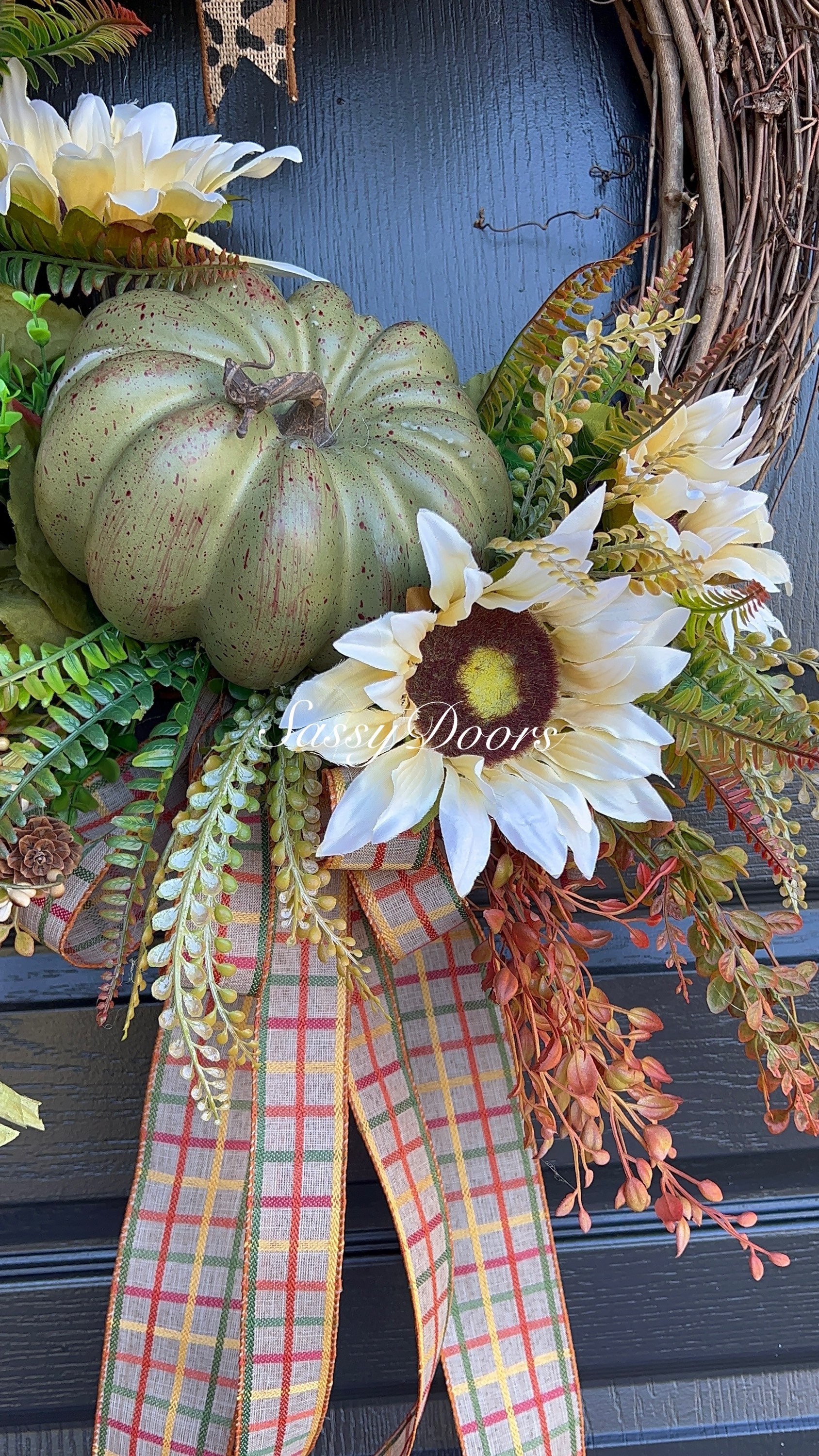 Sunflower Wreaths, Wreath With Sunflowers, Front Door Wreath, Sassy ...