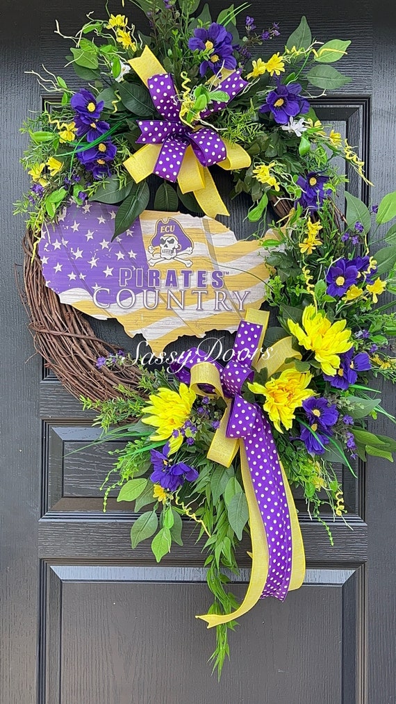 Team Wreath Sash Purple