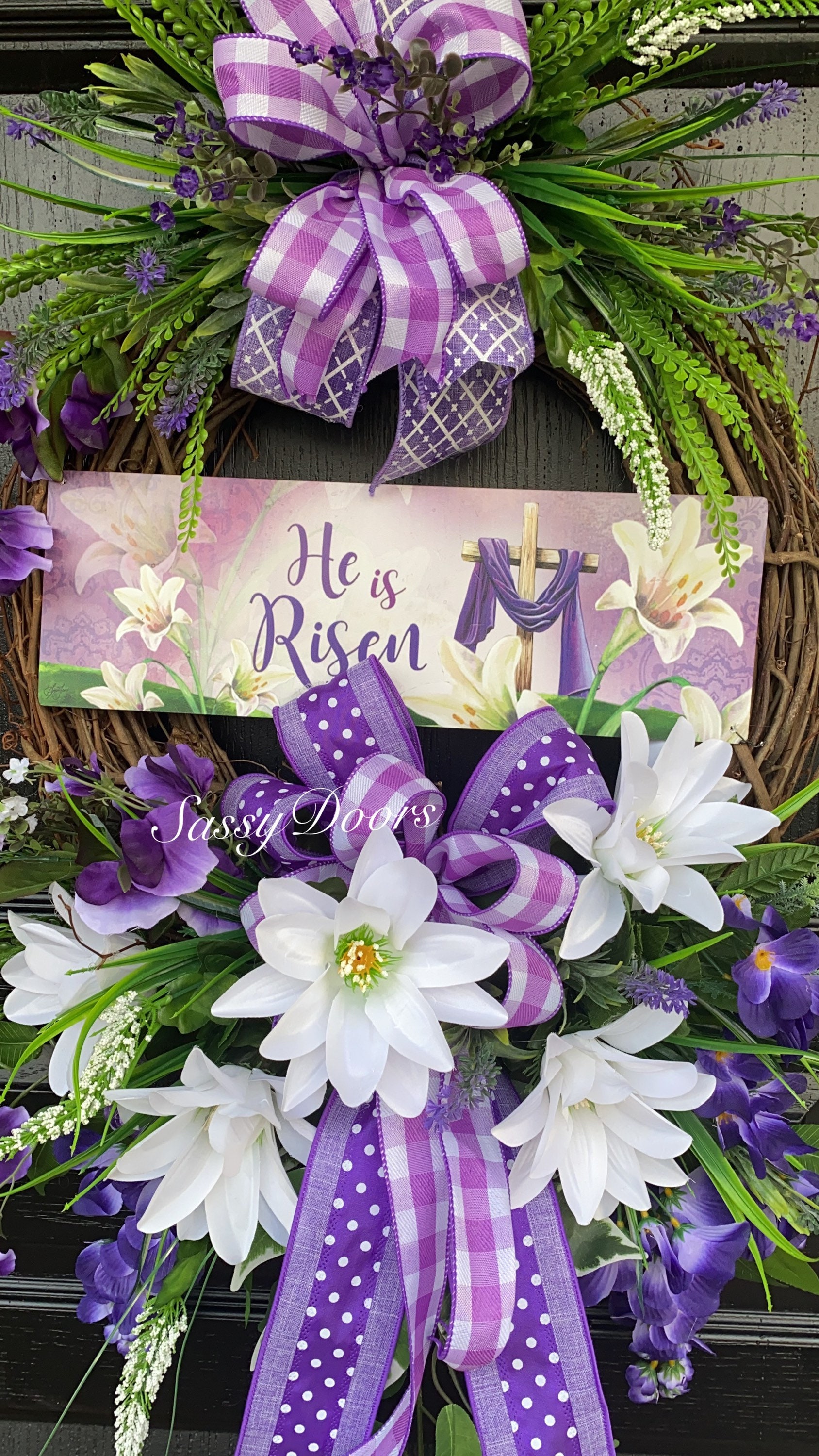 Easter Wreaths, Easter Religious Wreaths, Spring Wreaths For Front Door