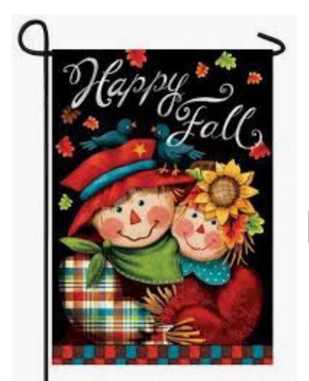 Scarecrow Flag, Fall Flag, Garden Flag, Fall Garden Flag, Custom Decor