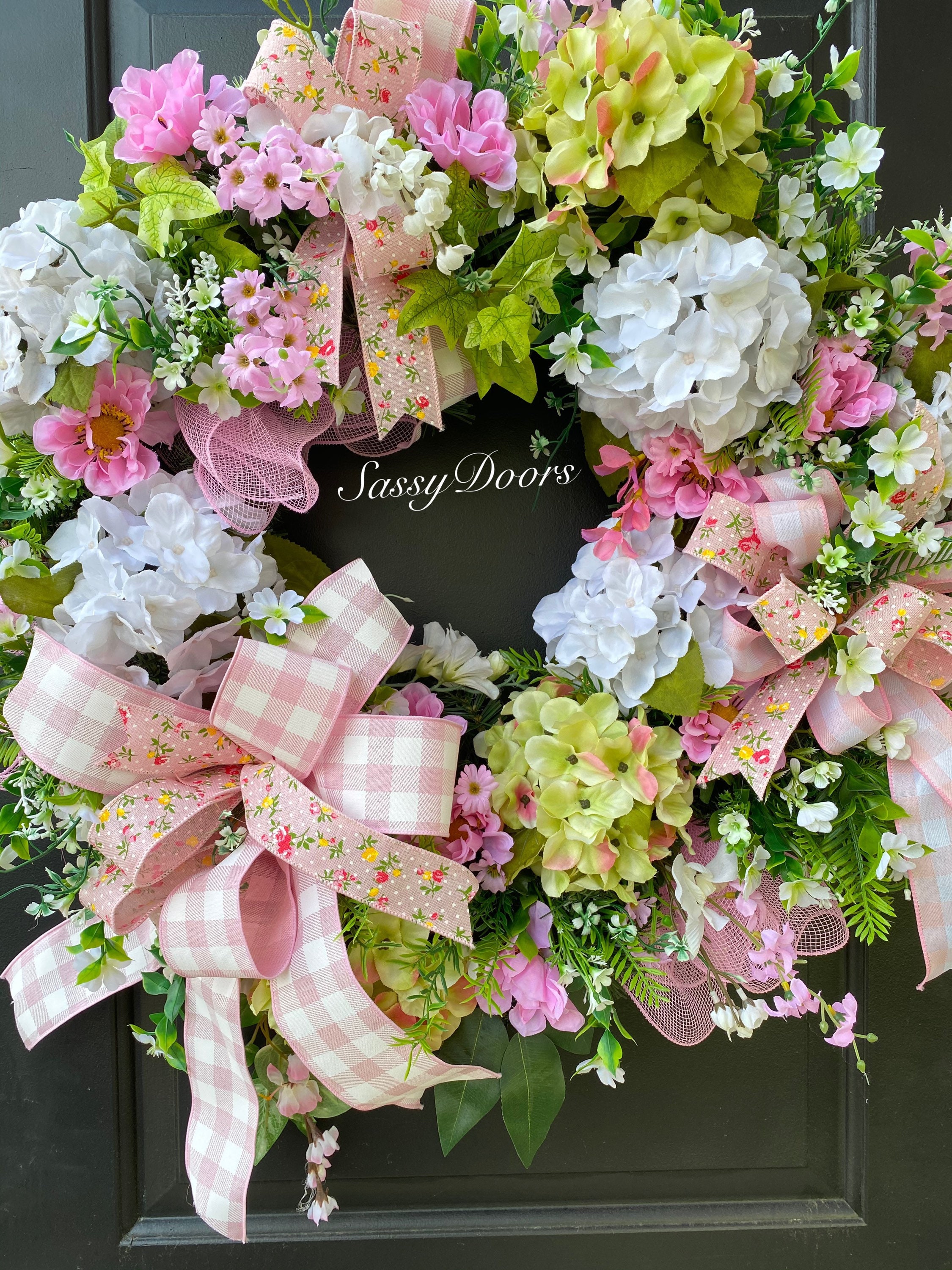 Spring And Summer Wreath, Spring Wreath, Sassy Doors Wreaths, Mother’s