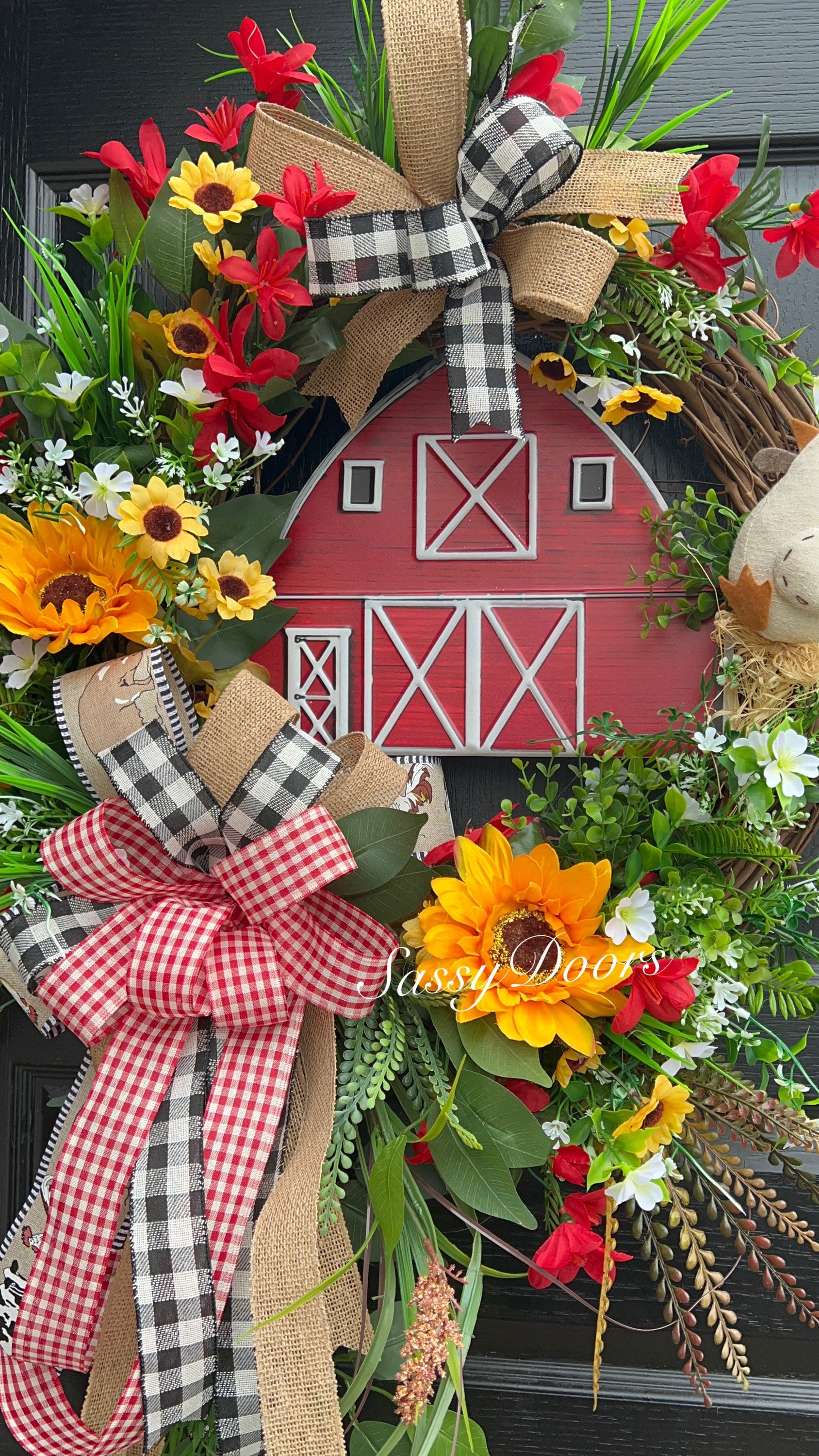 Sorsch Wreaths - Bee Ribbon Wreath – SpringHill Farm
