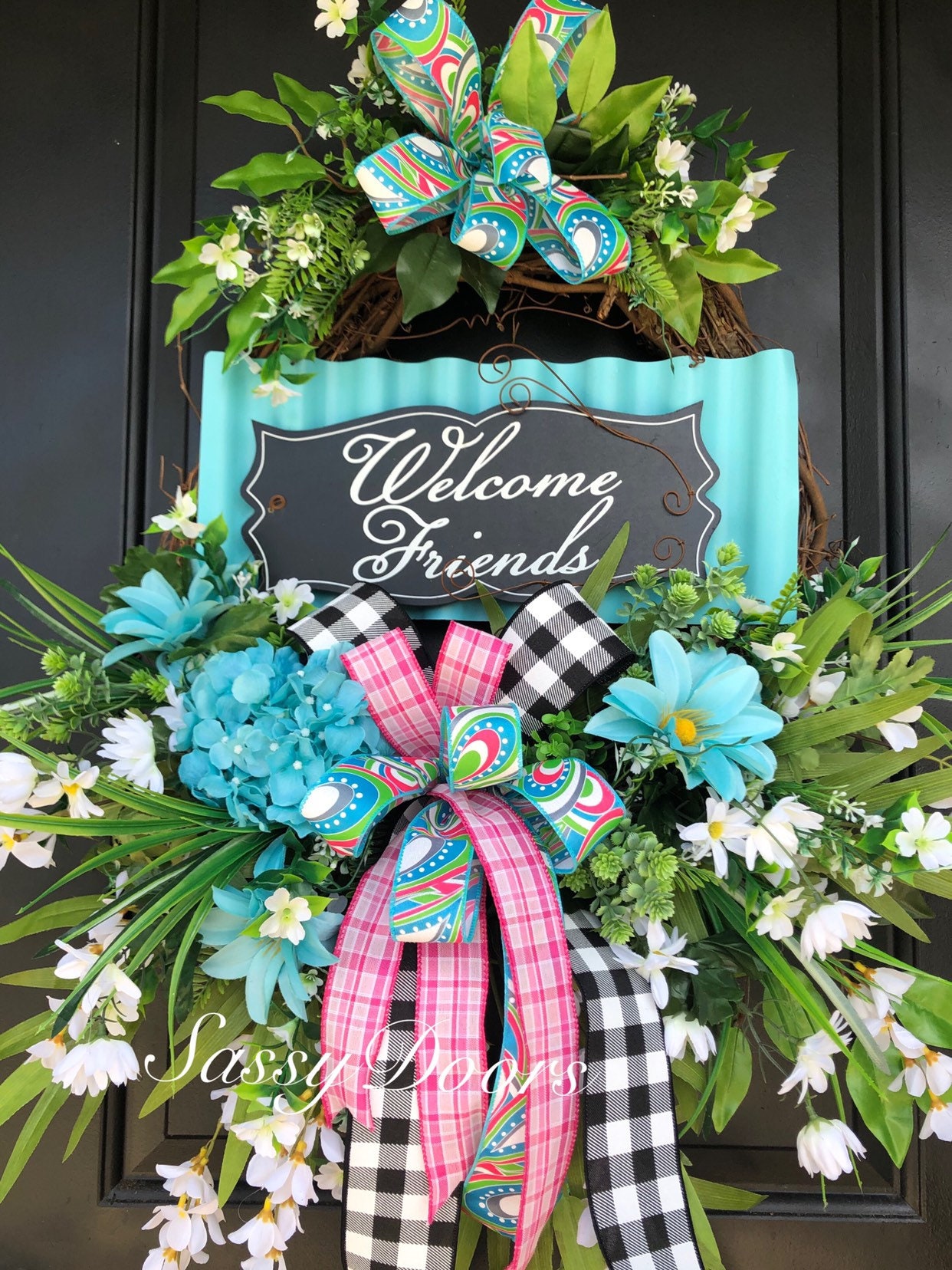 Summer Wreath Beach Wreath Sassy Doors Wreath