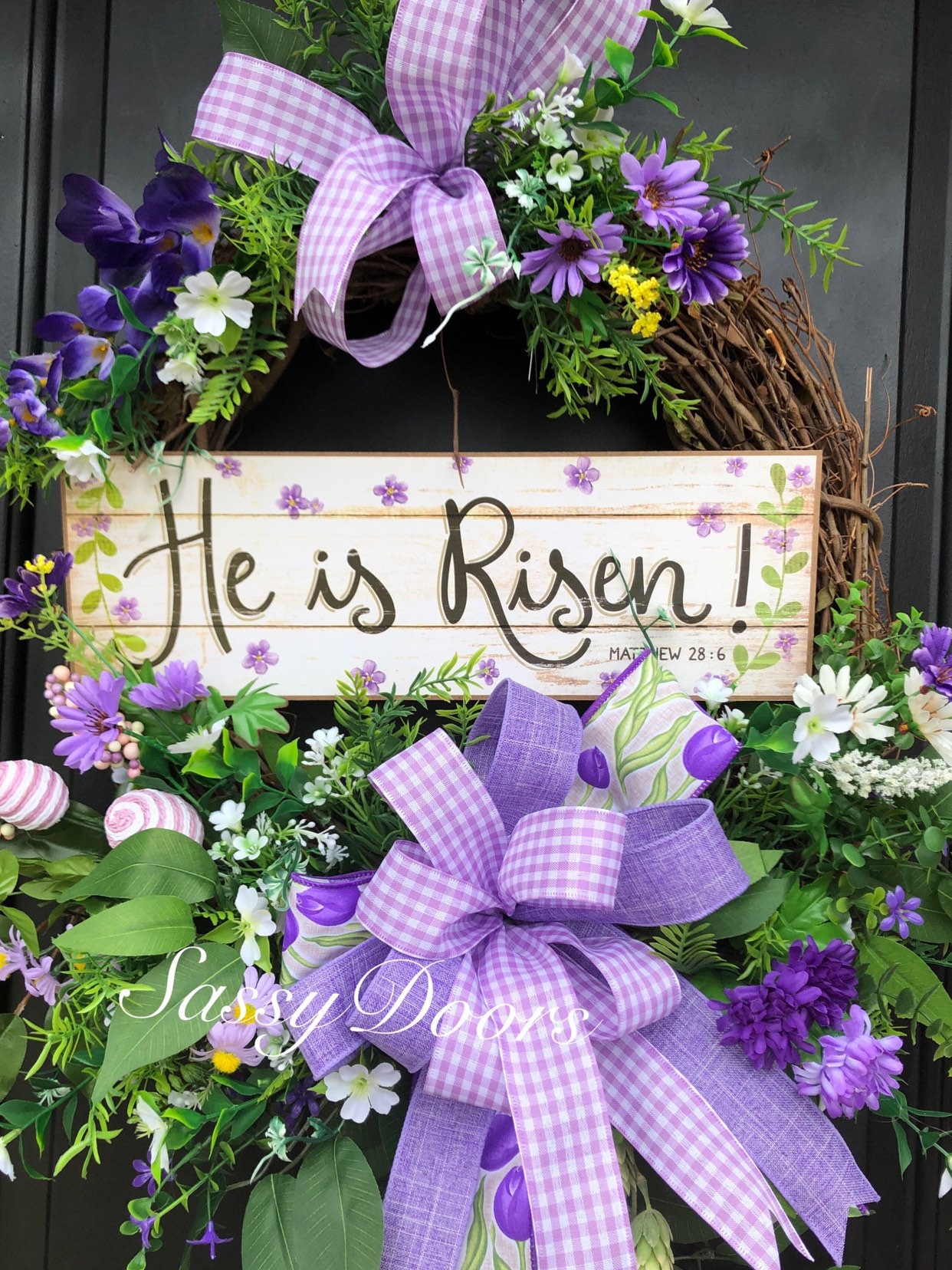 Easter Wreaths, Easter Religious Wreaths, Spring Wreaths For Front Door