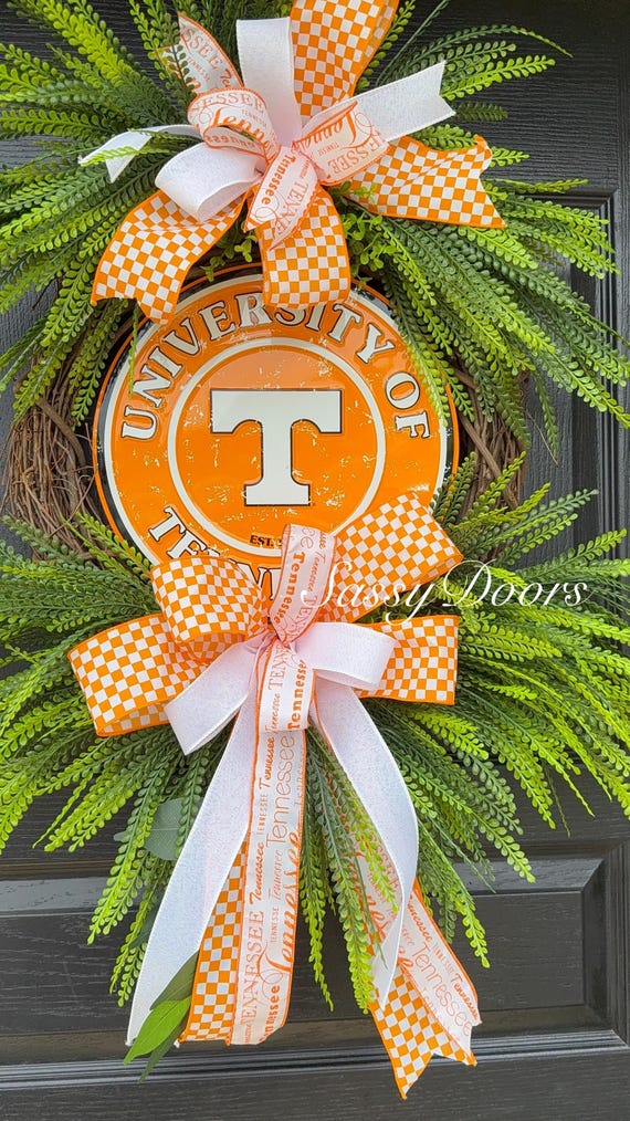 Tennessee University, Tennessee Wreath, Tennessee College Wreath, Football Wreath University,Collegiate Wreath, Sports Wreath