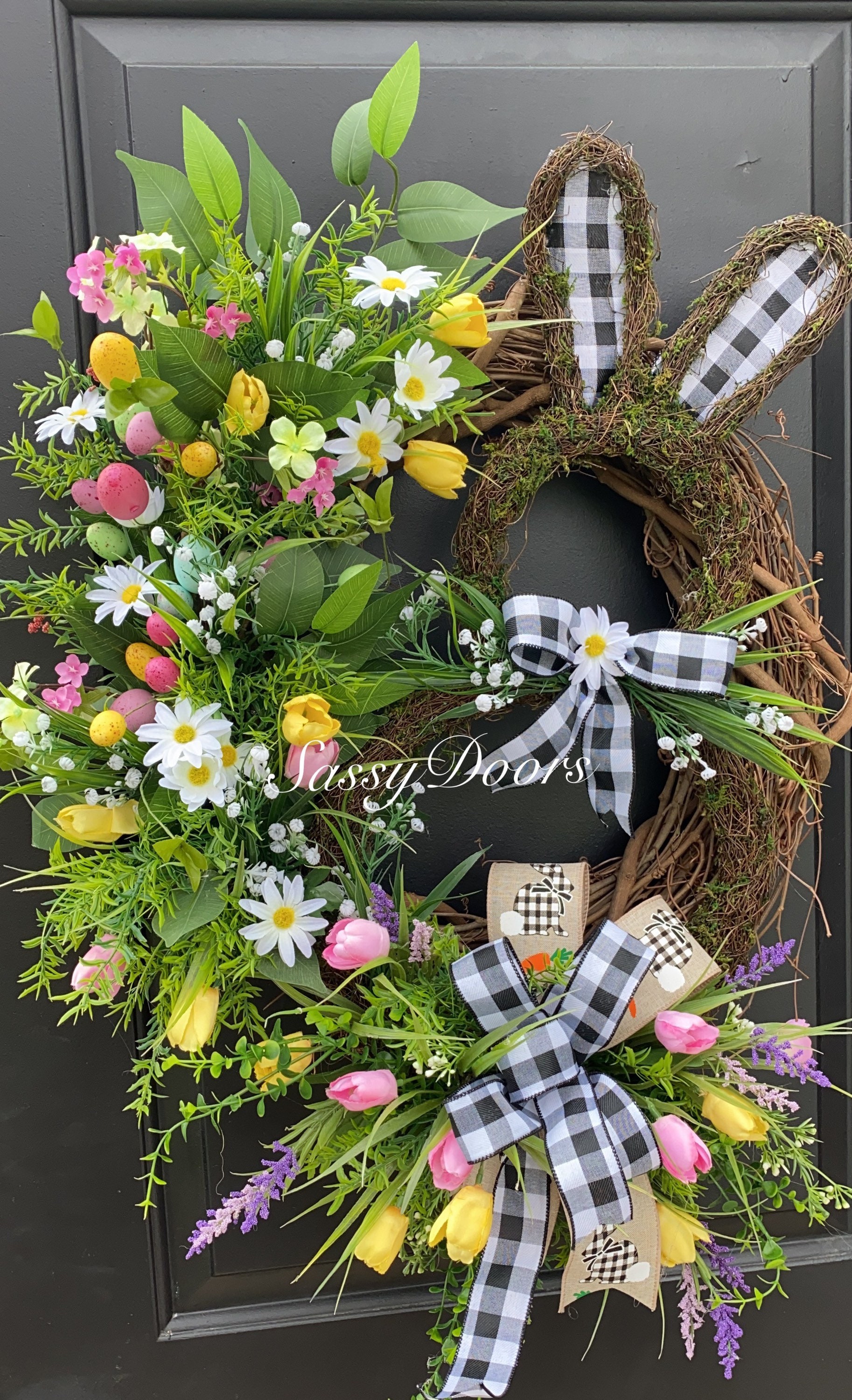 Easter Wreath, Easter Bunny Wreath, Spring Wreath, Grapevine Wreath