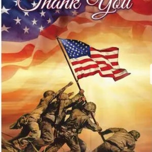 Thank You Military Flag, Veterans Day Flag, Soldier Flag, Garden Flag, Patriotic Flag, Memorial Day Flag,