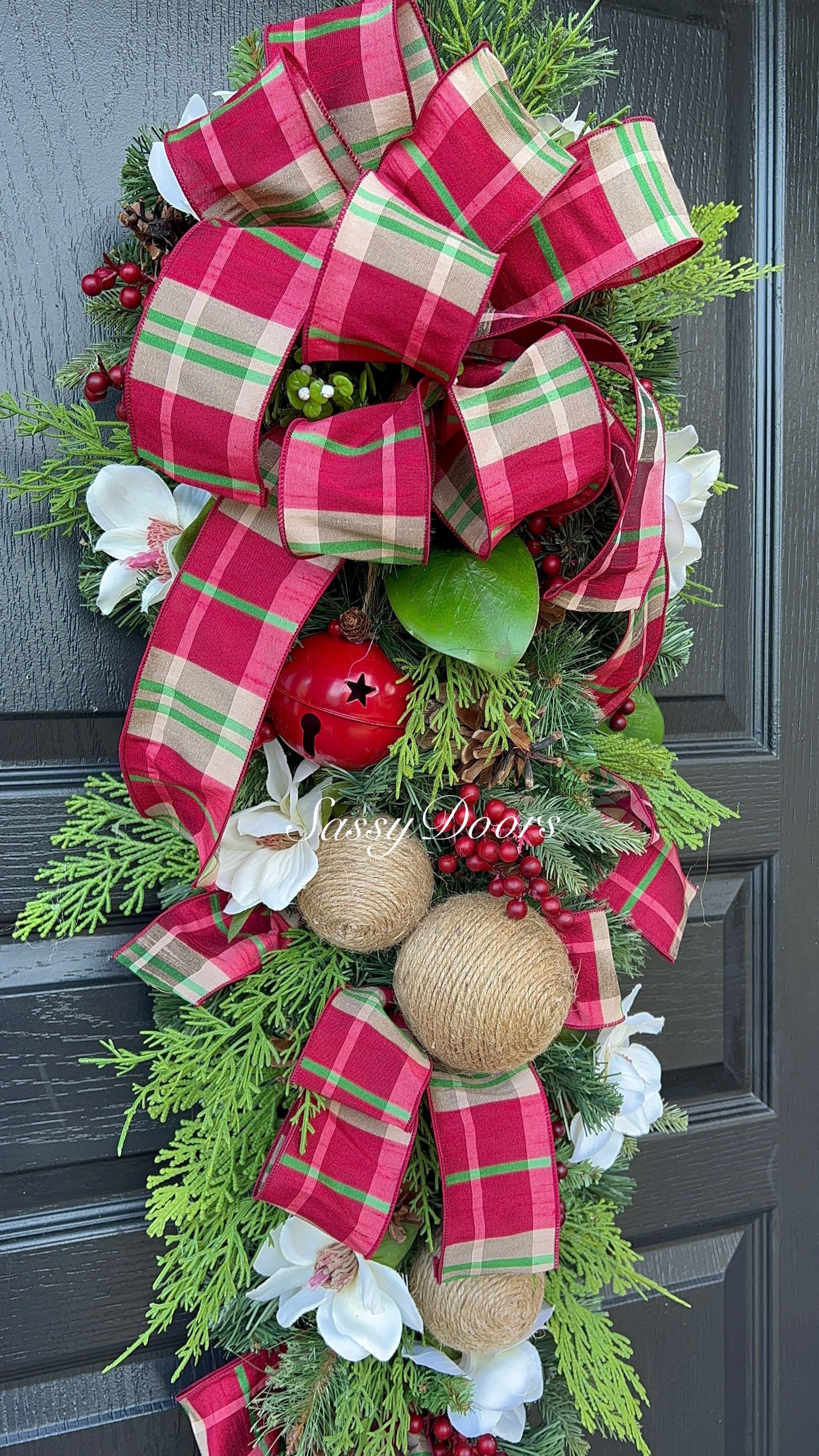Christmas Swag, Christmas Wreath Swag For Front Door, Christmas Swag