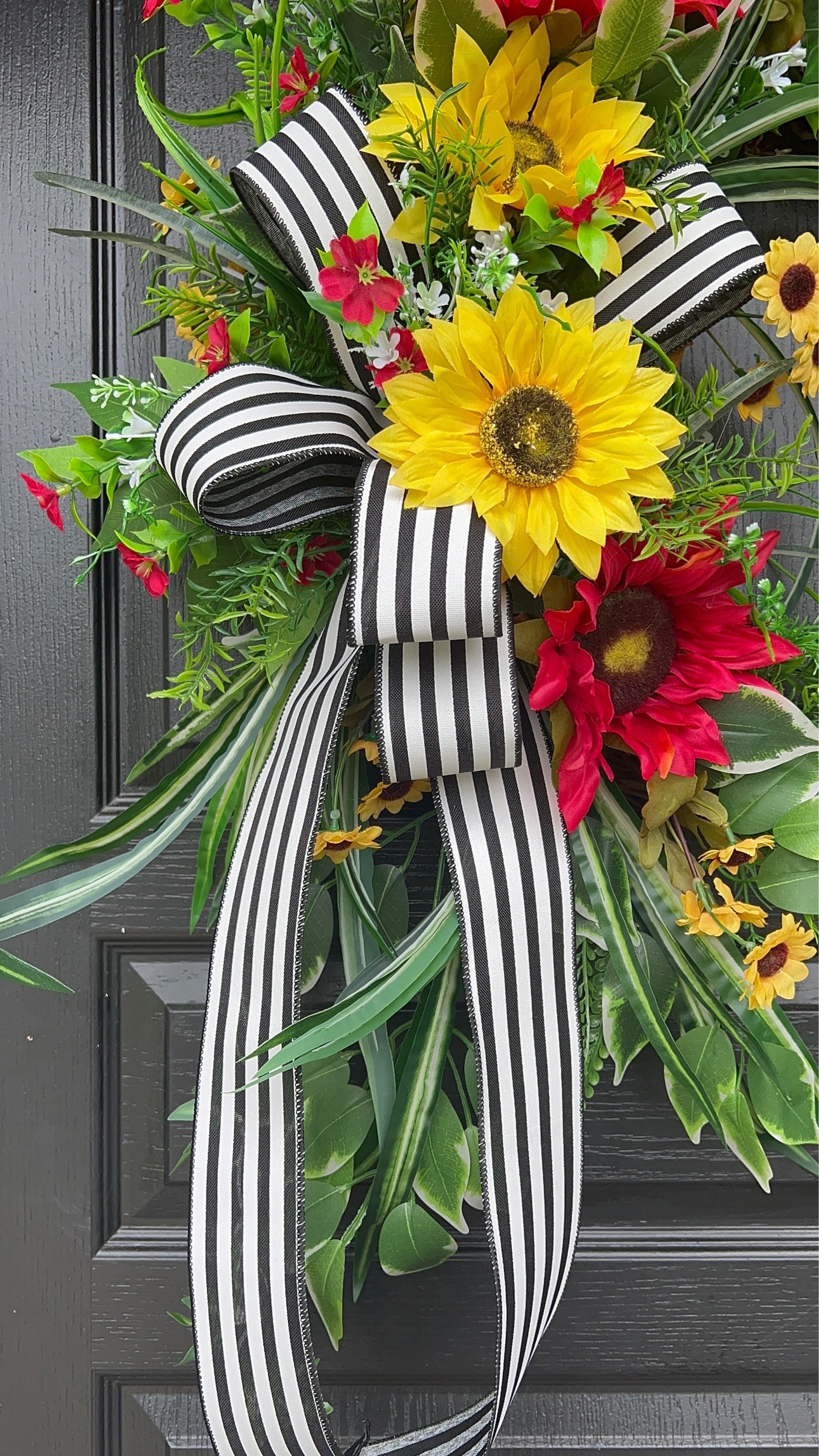 Sunflower Wreaths, Wreath With Sunflowers, Wreath For Front Door Sassy ...