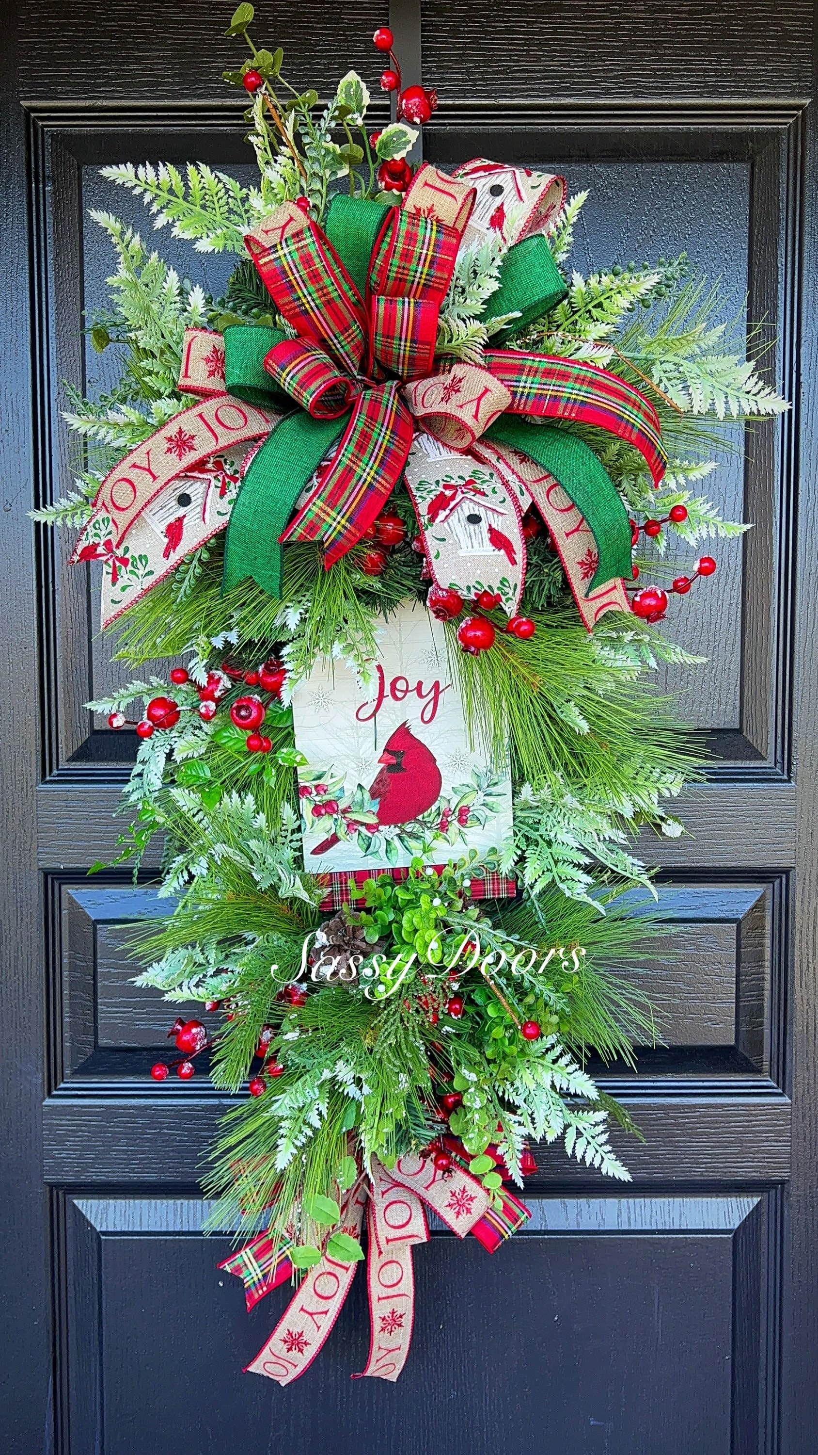 Christmas Swag, Christmas Wreath, Holiday Swag, One of a Kind, Christmas  Door Swag, Front Door Swag for Christmas, Holiday Decor, Christmas Decor,  Made in the USA, Handmade Christmas Wreaths, Wreaths for Sale