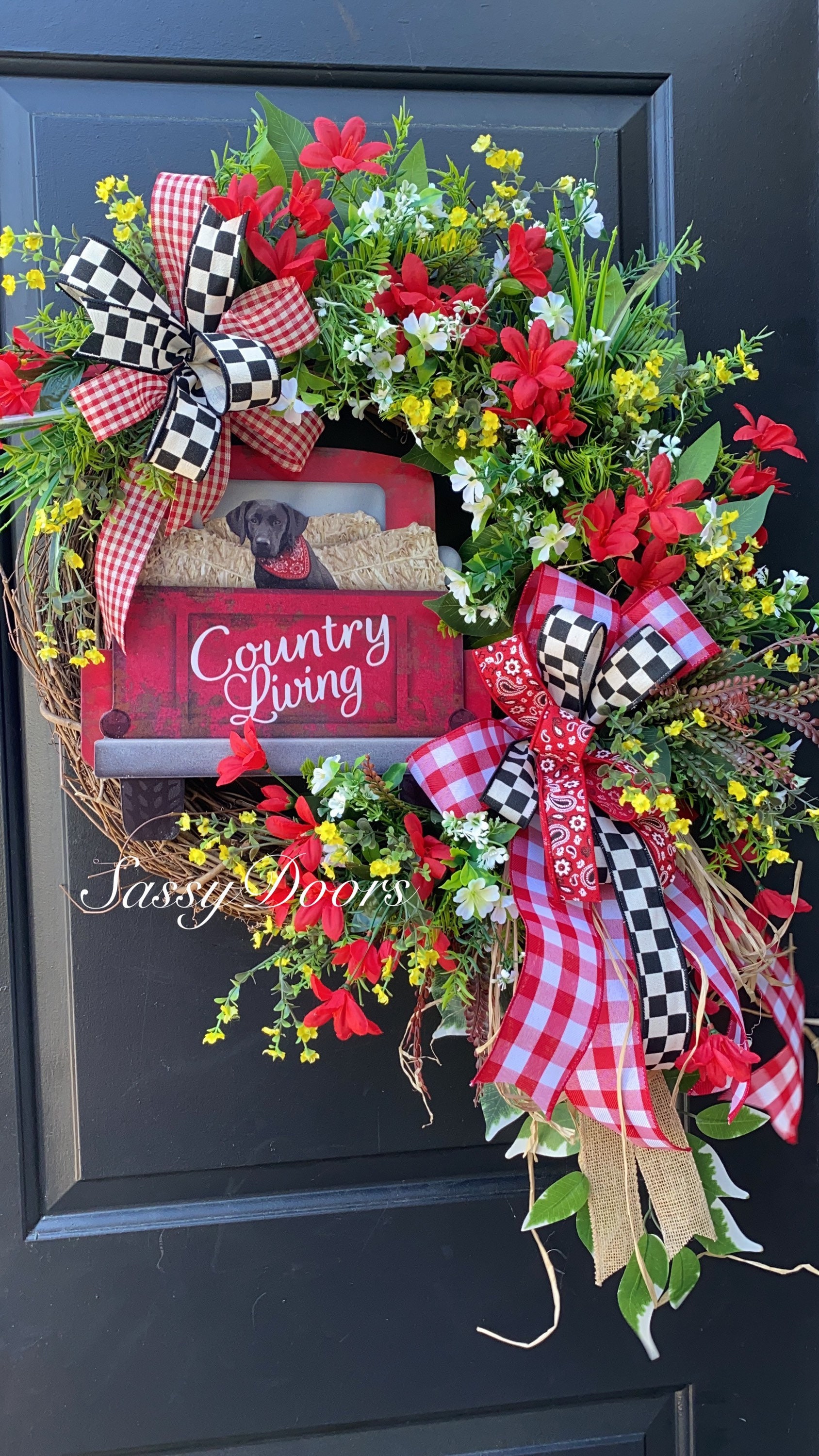 Wreath for Front Door Farmhouse Wreath | Metal Truck Wreath Summer Wreath Spring Wreath Mother\u2019s Day Wreath Wreath for Front Door Farmhouse Wreath | Metal Truck Wreath Summer Wreath Spring Wreath Mother\u2019s Day Wreath