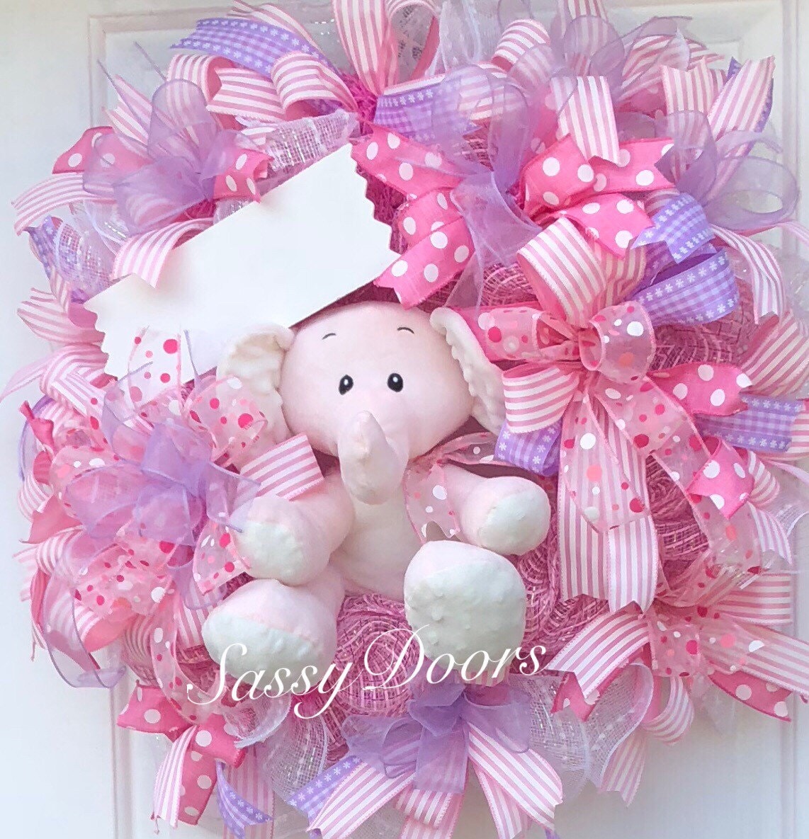 Baby Wreath Nursery Hospital Door Welcome 1