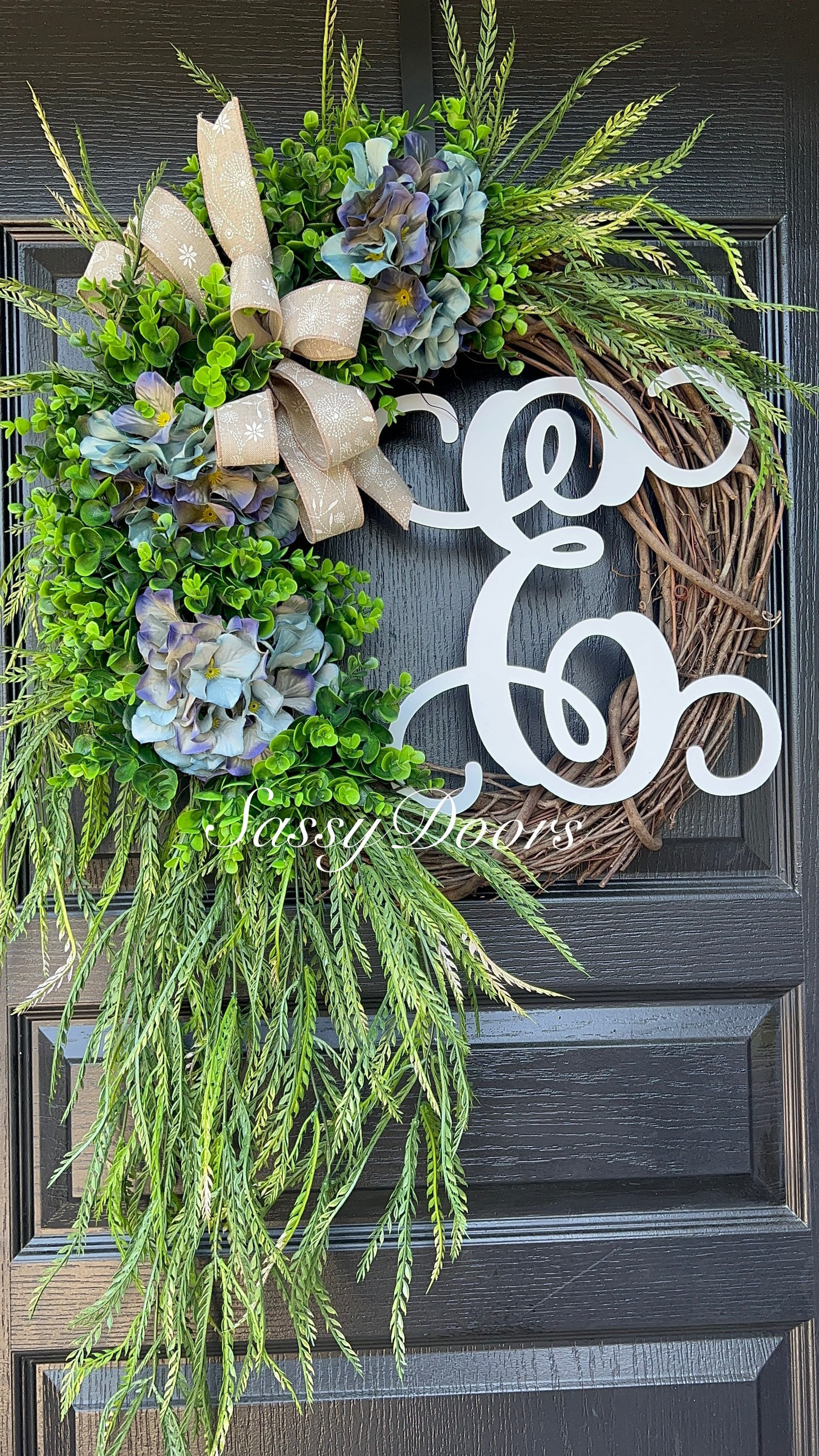Year Round Wreath, Welcome Door Hanger, Wreaths For Front Door