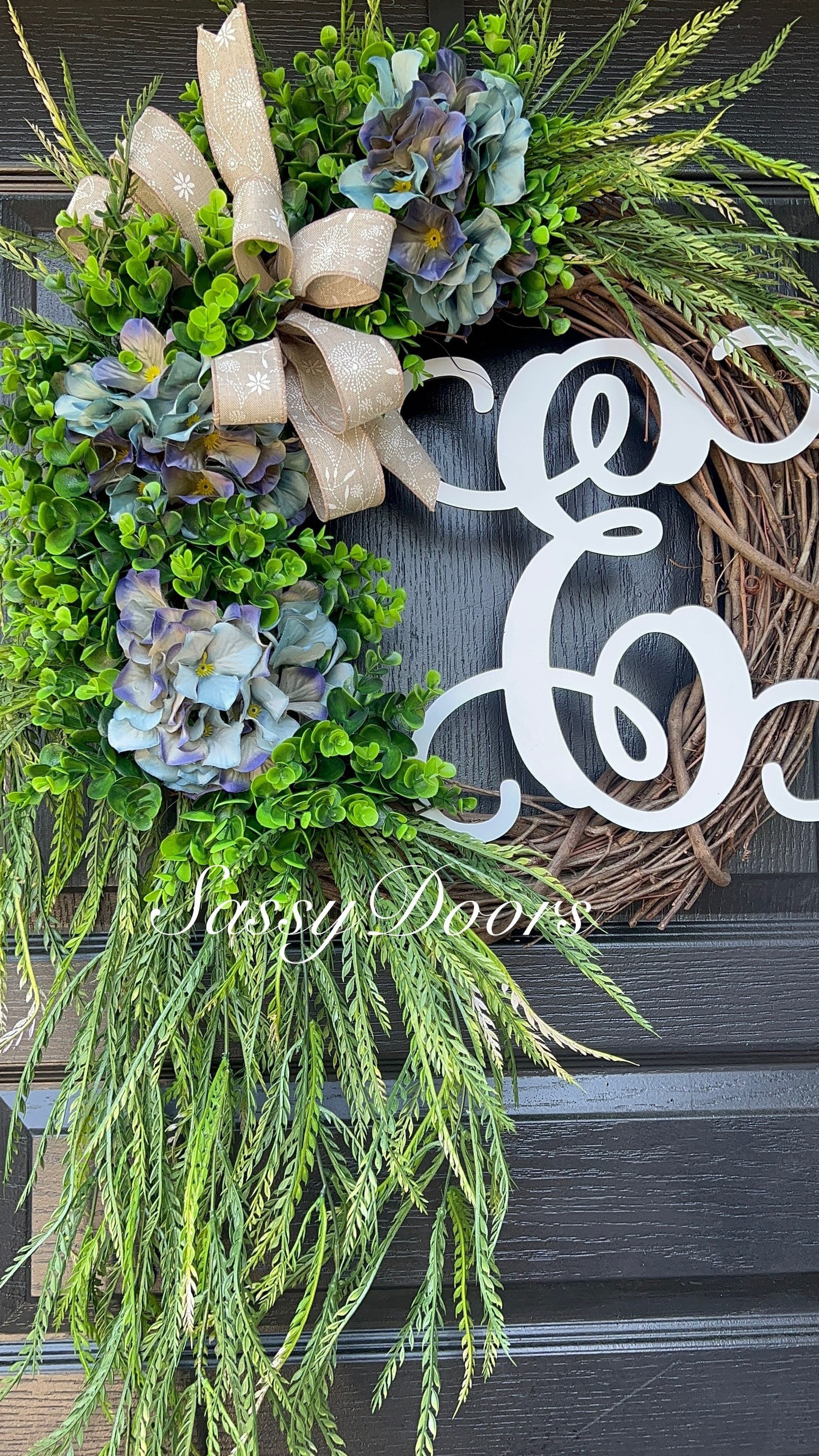 1. Enchanting Everlasting Hydrangea Wreath