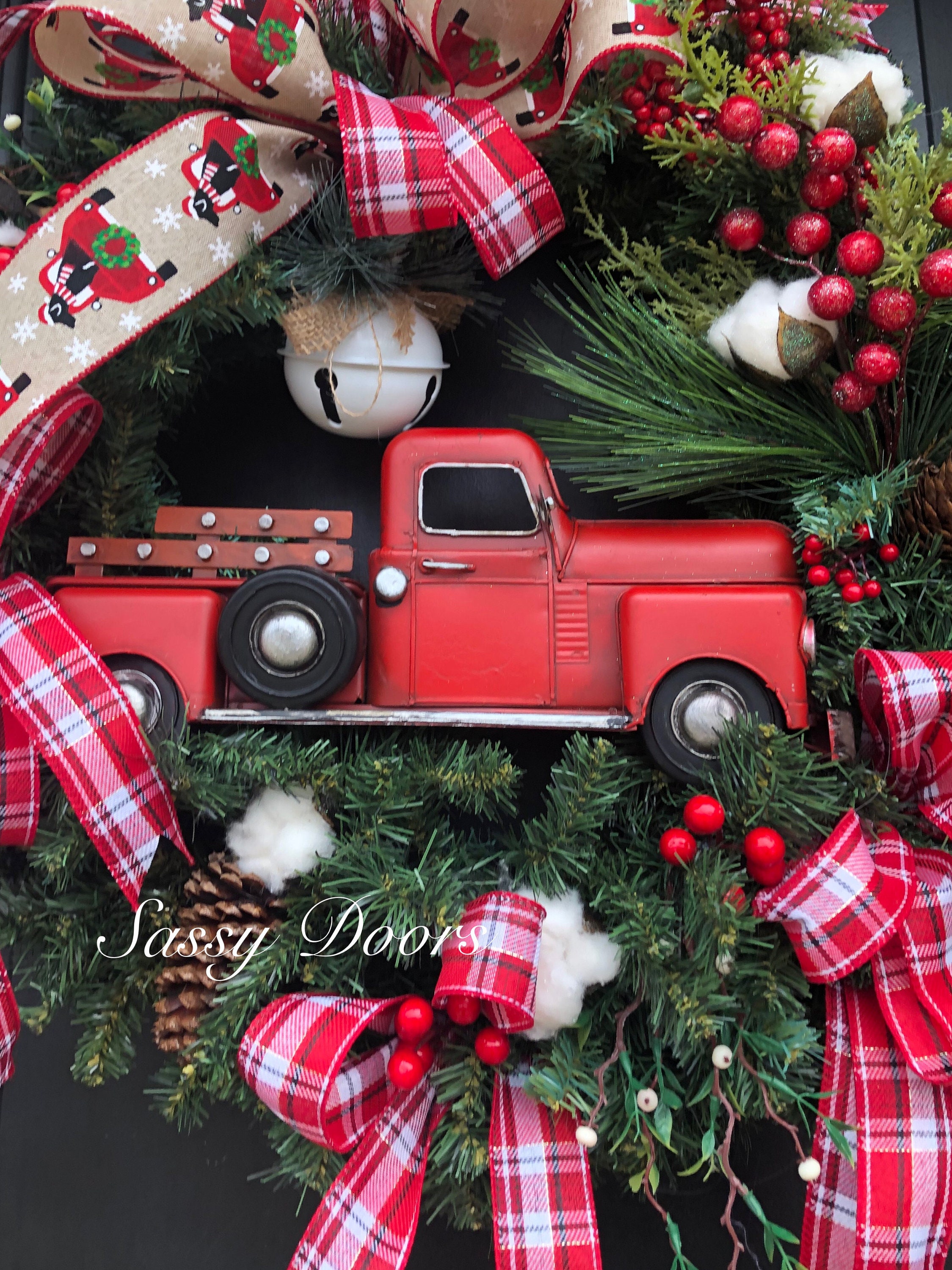 Truck Christmas Wreath 