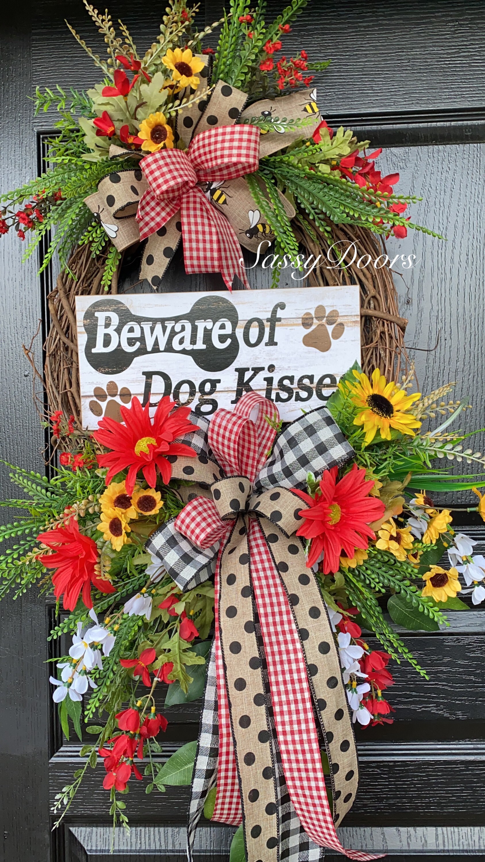 Dog Wreath, Doggie Wreath, Everyday Dog Wreath, Fur Baby Wreath, Dog