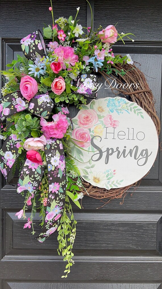 Spring And Summer Wreath, Peony  Wreath, Doors Wreath, Wreath  For Front Door