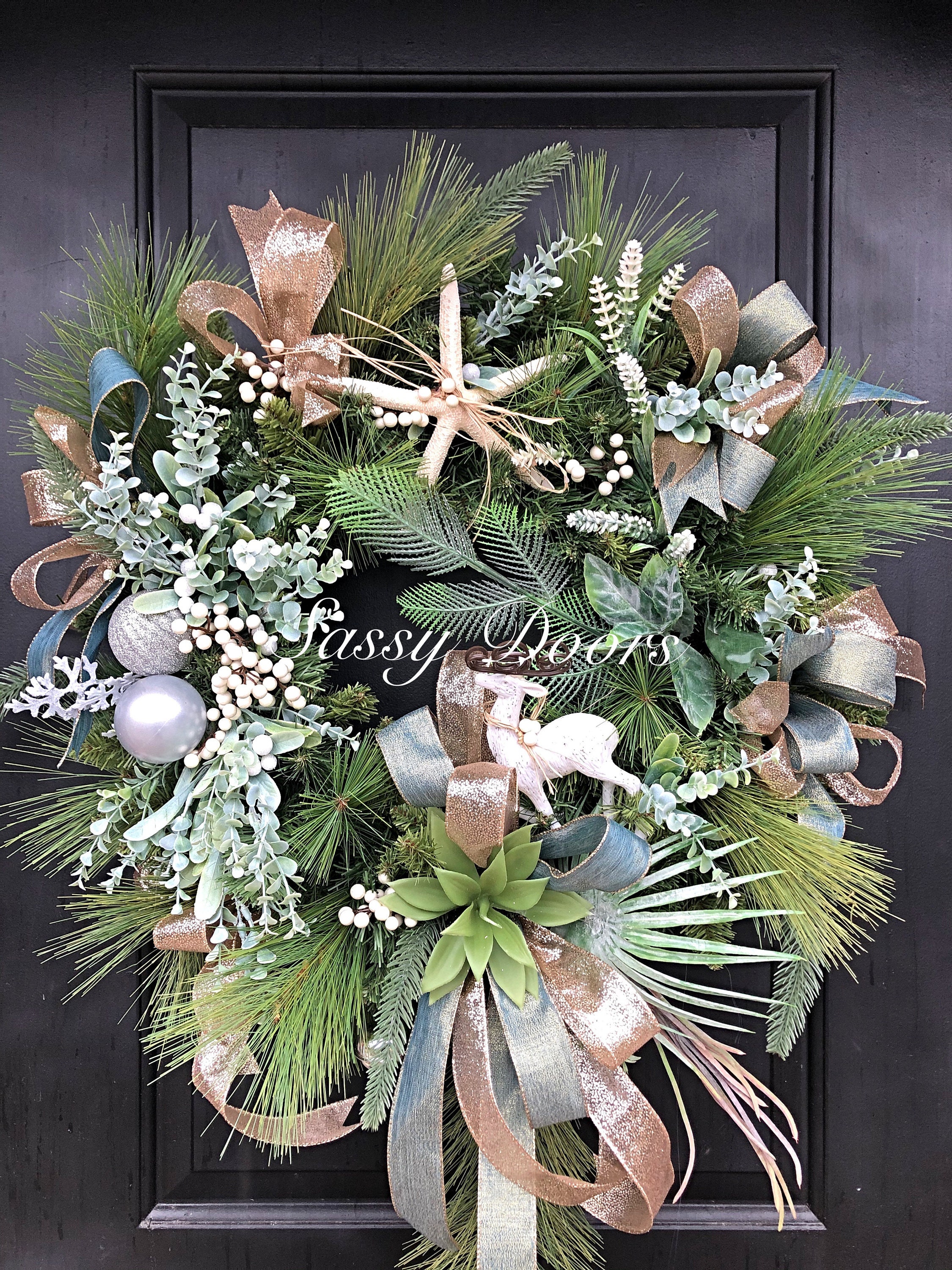 Beach Christmas Wreath 