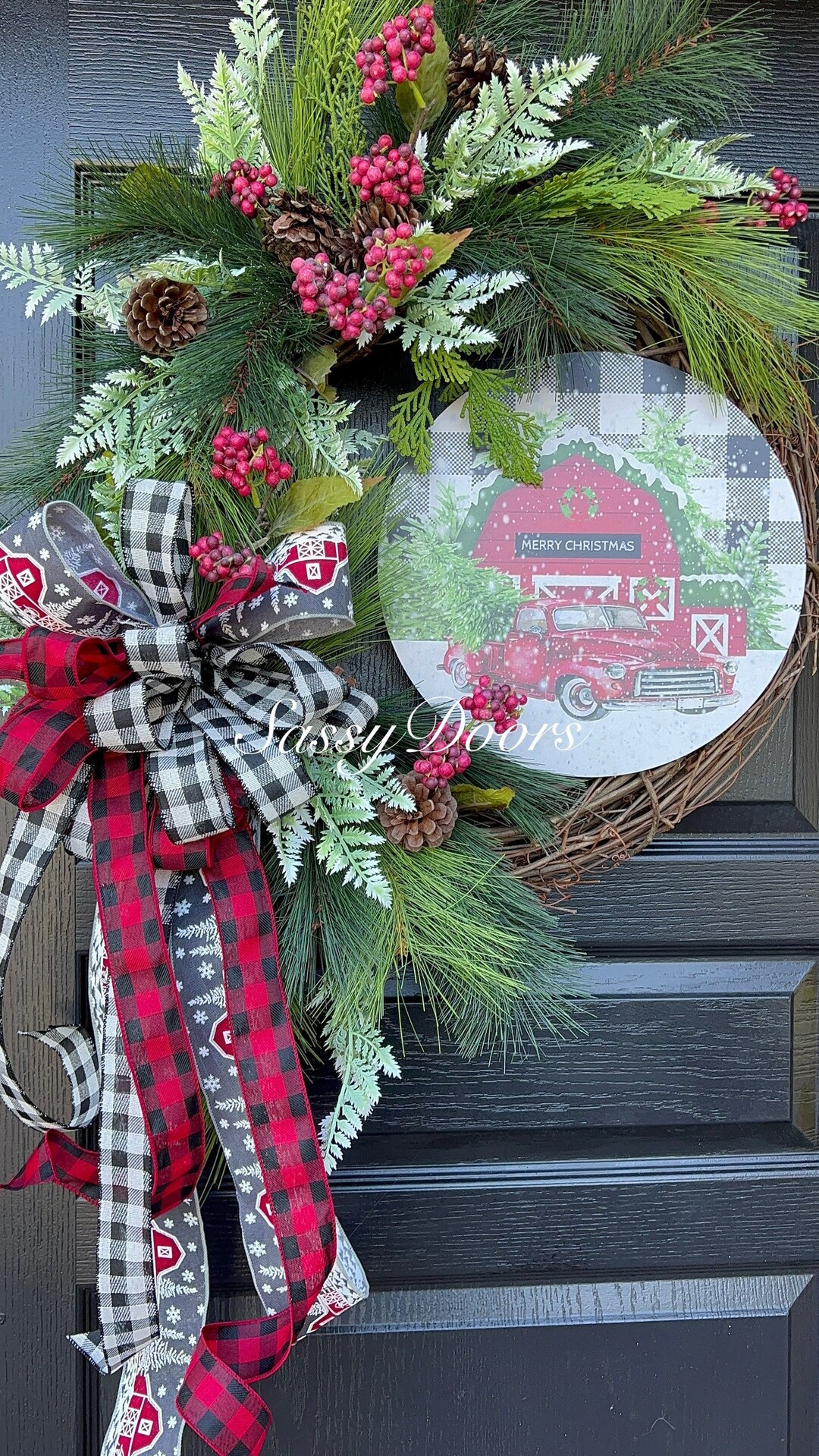 Truck Christmas Wreath 